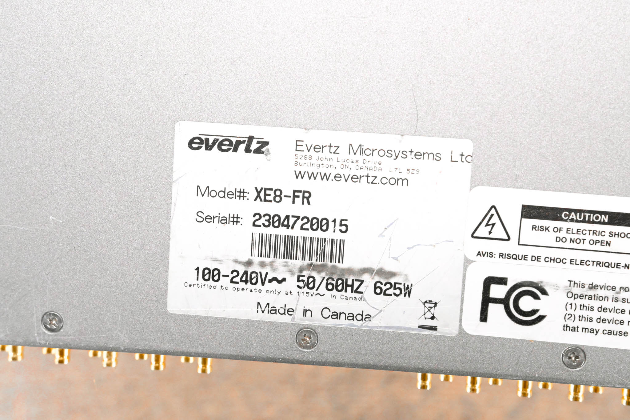 Evertz XE8-128x128 Xenon Multi-Format Router