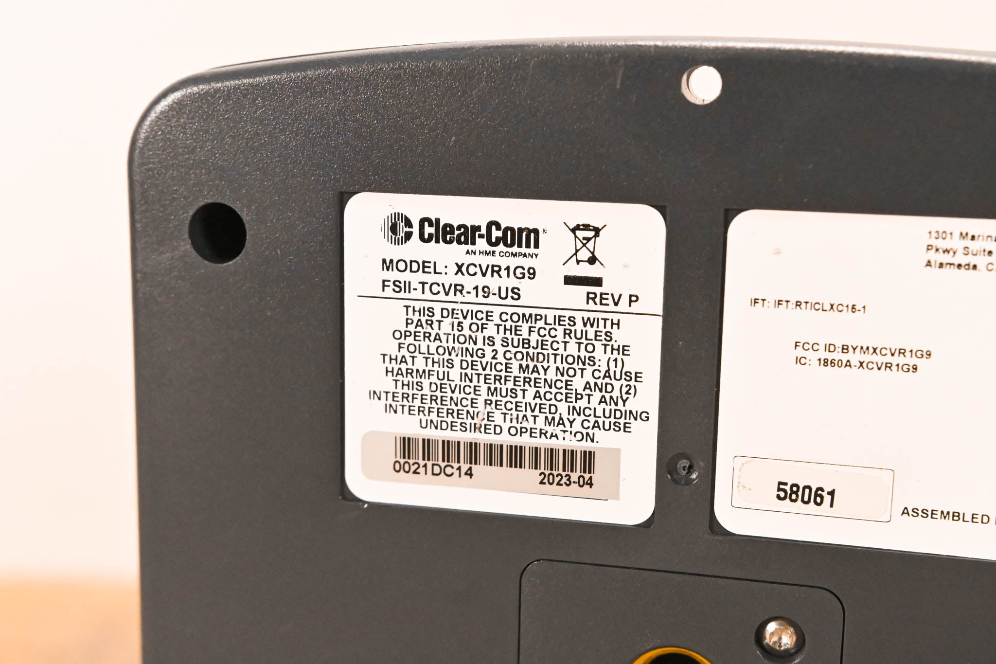 Clear-Com 1.9GHz FreeSpeak II Transceiver Antenna (NO POWER SUPPLY)