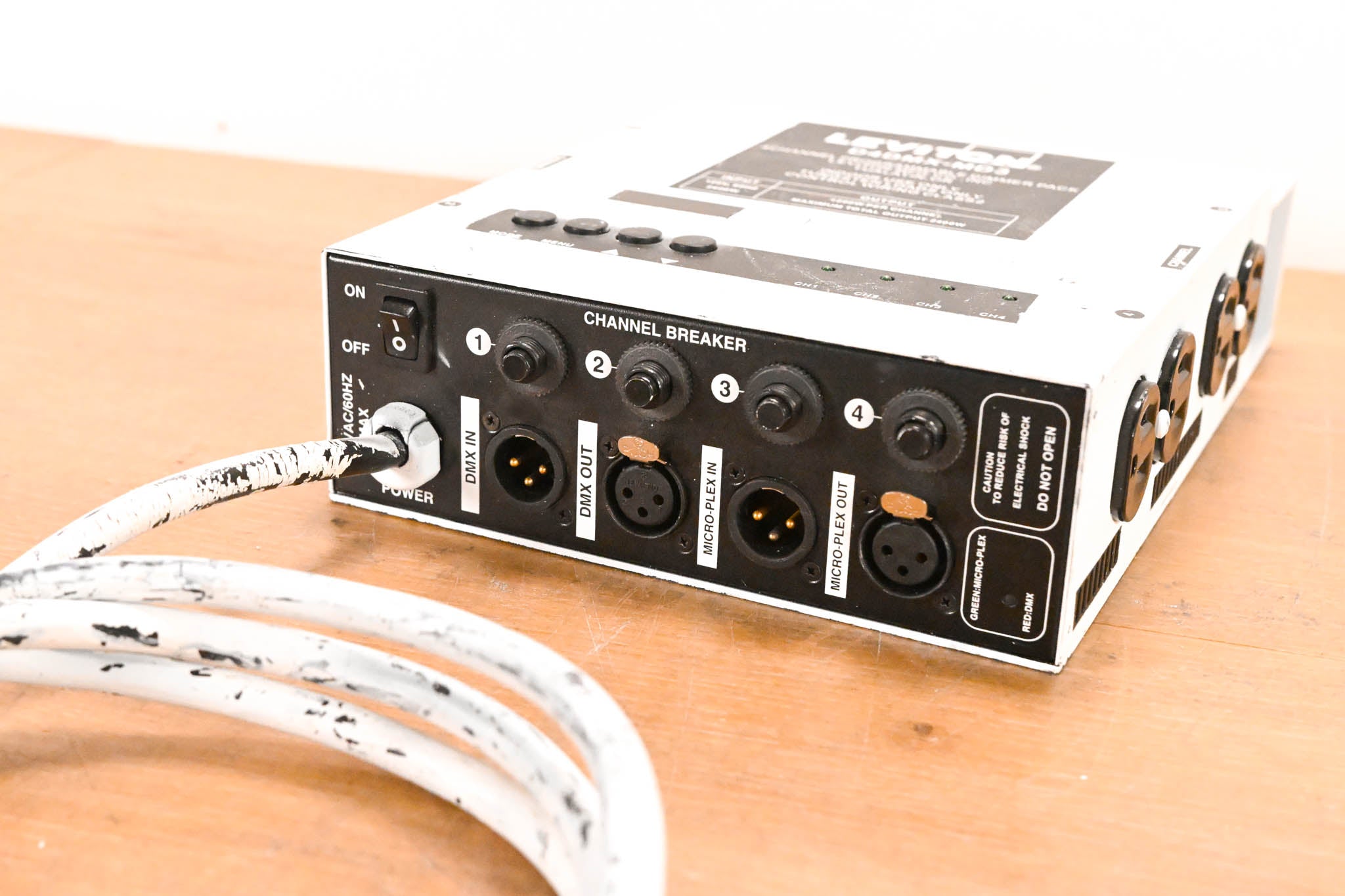 Leviton D4DMX-MD3 4-Channel Programmable Dimmer Pack