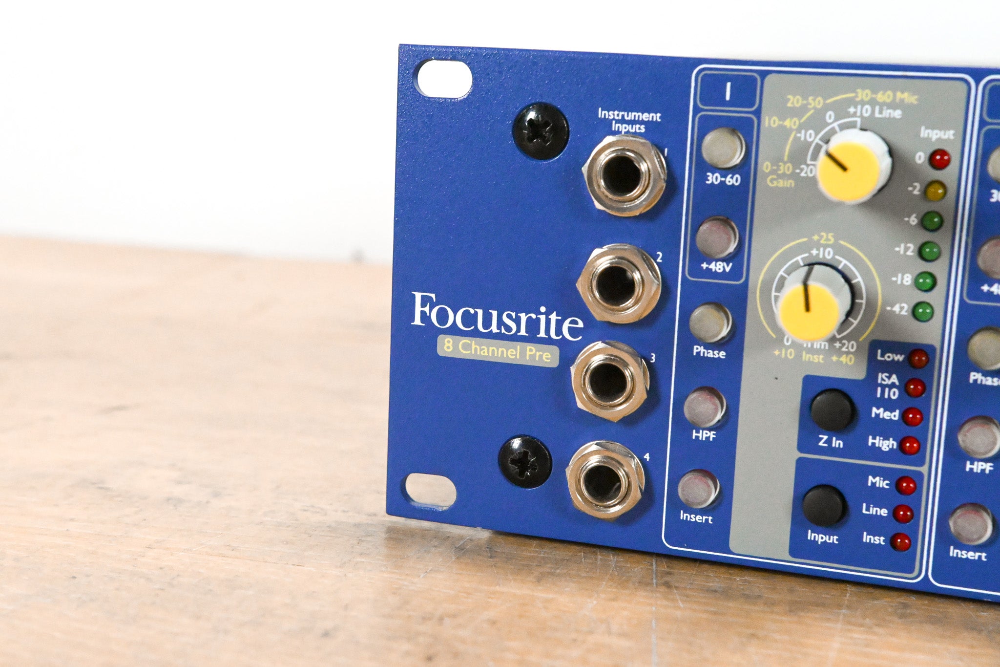 Focusrite ISA828 8-Channel Microphone Preamp w/ Optional Digital Card