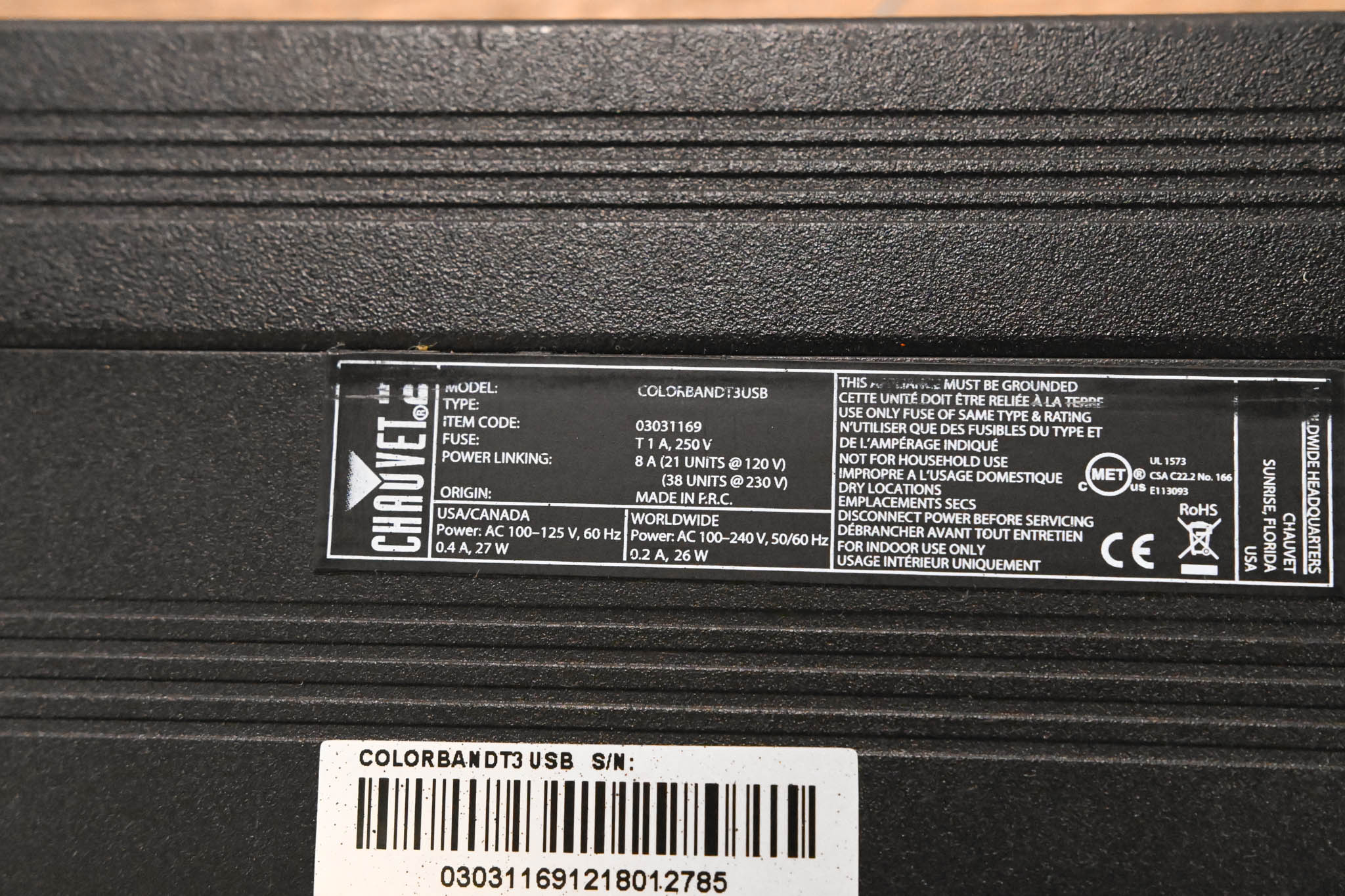 Chauvet COLORband T3USB Linear RGB Wash Light