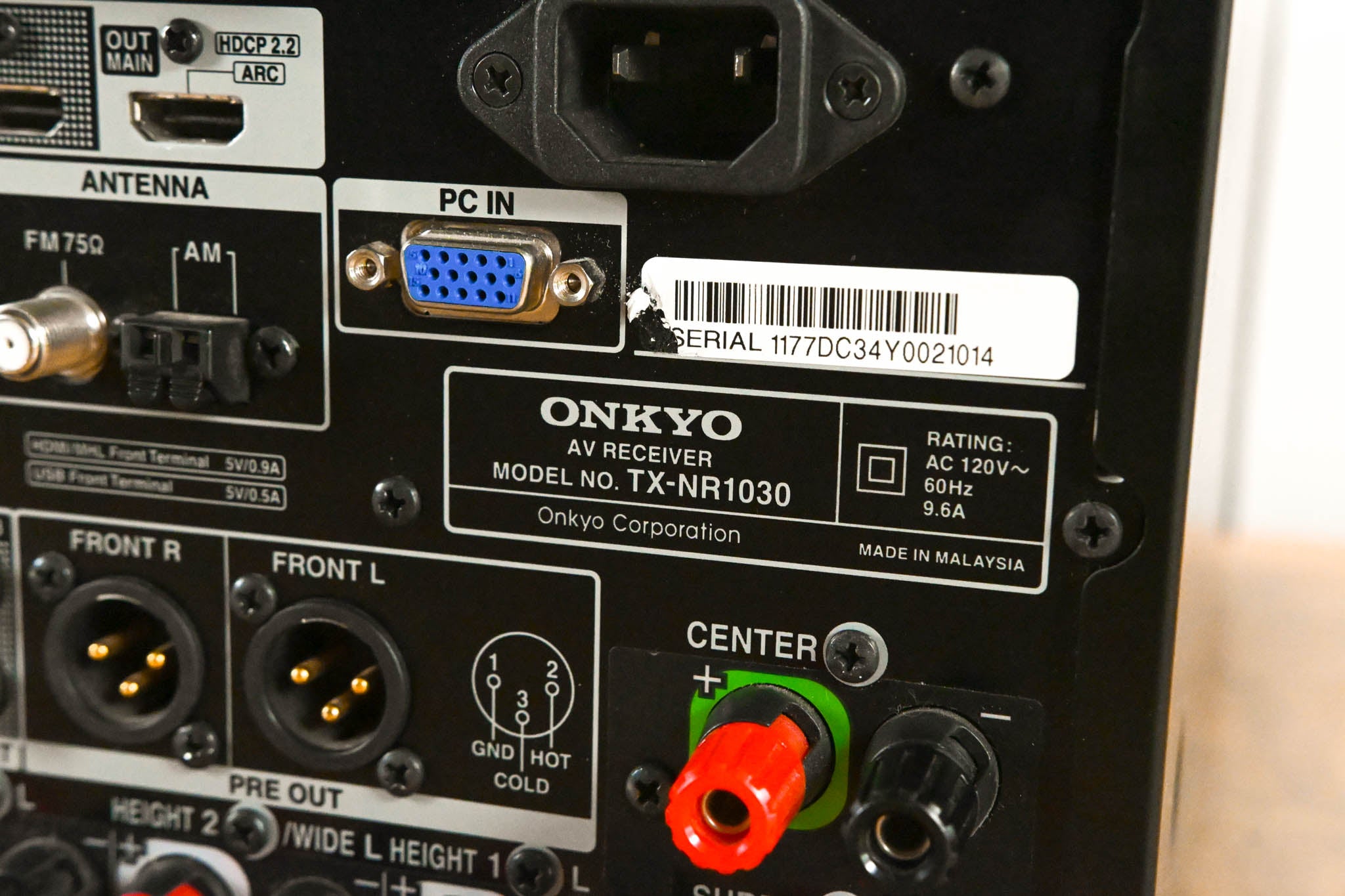 ONKYO TX-NR1030 9.2-Channel Home Theater Receiver
