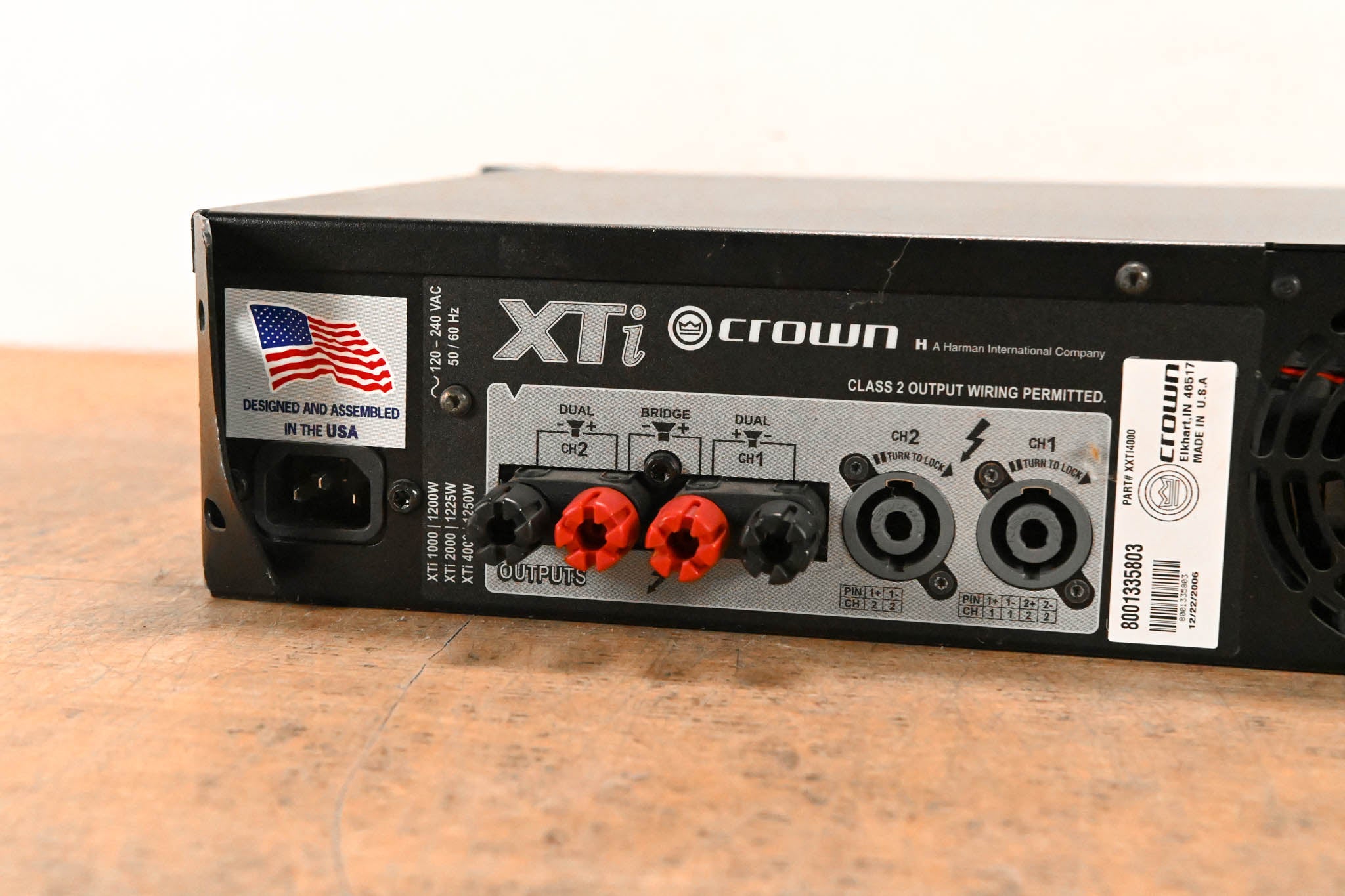Crown XTi 4000 Stereo Power Amplifier with DSP