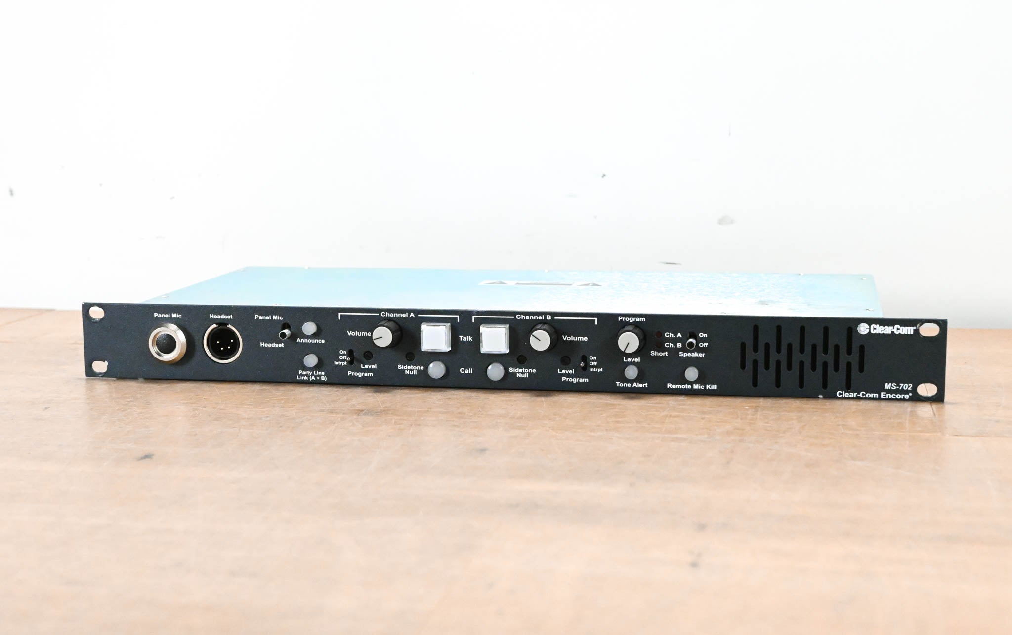 Clear-Com MS-702 2-Channel 1RU Intercom Main Station