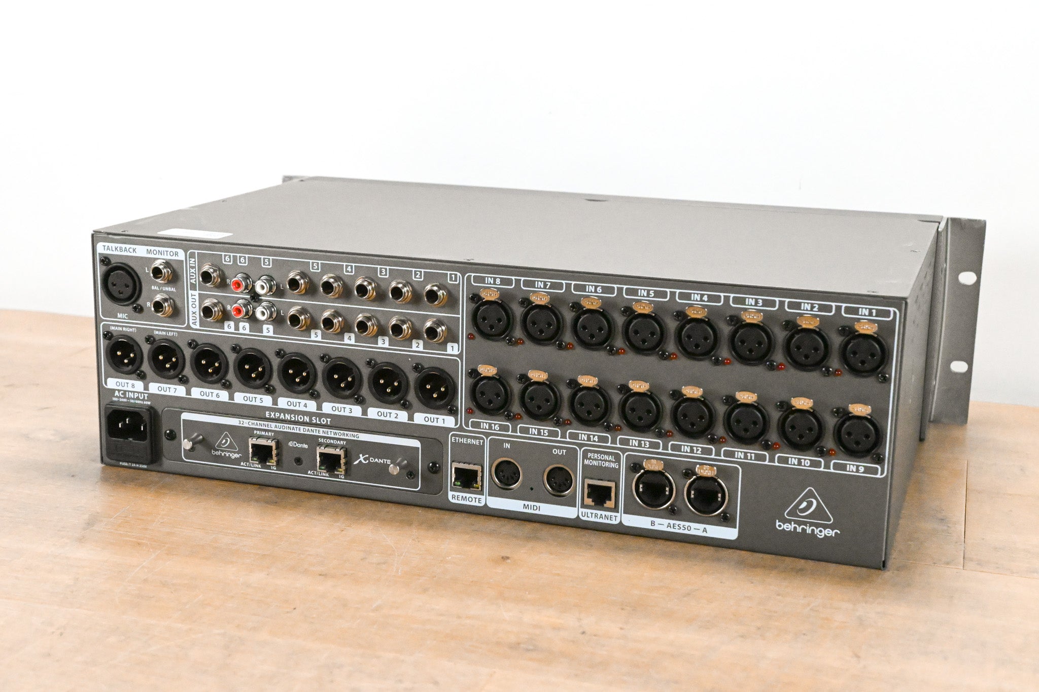 Behringer X32 Rack 40-Channel Rackmount Digital Mixer w/ X-DANTE Card