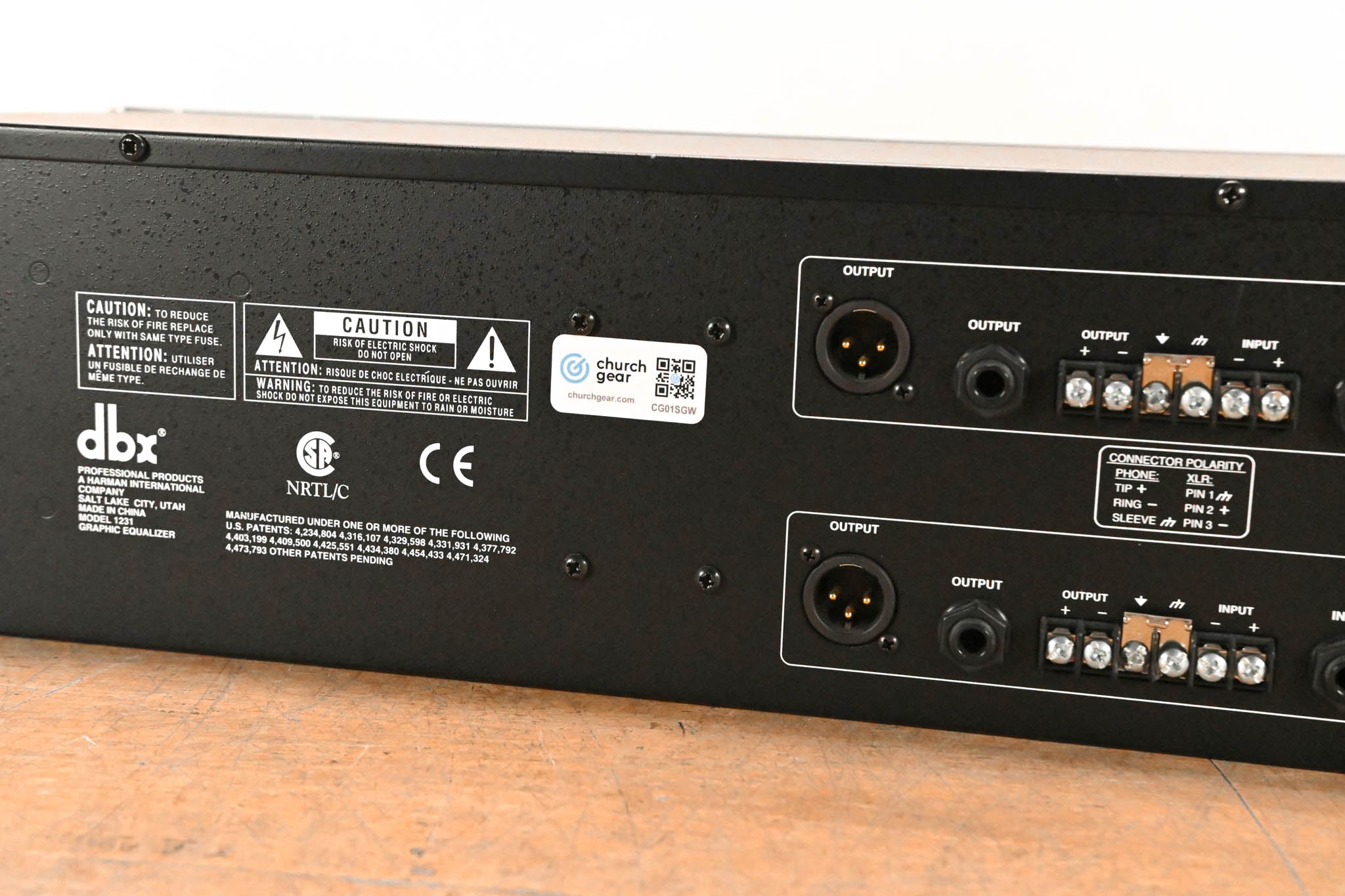 dbx 1231 Dual-Channel 31-Band Graphic Equalizer