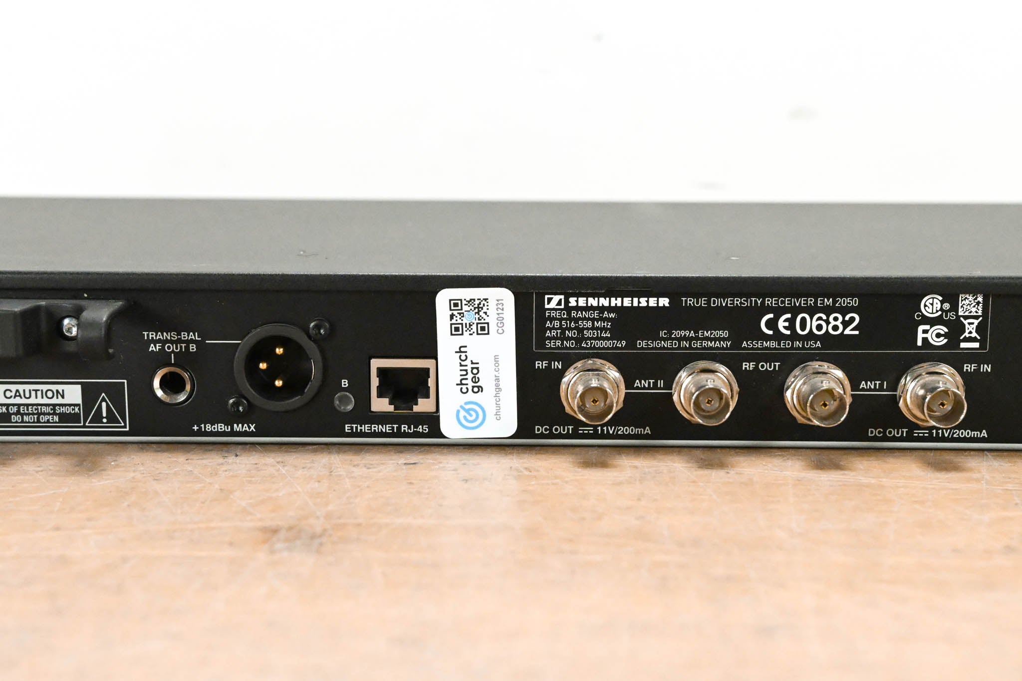 Sennheiser EM 2050 Dual-Channel Wireless Receiver Aw Range: 516-558 MHz