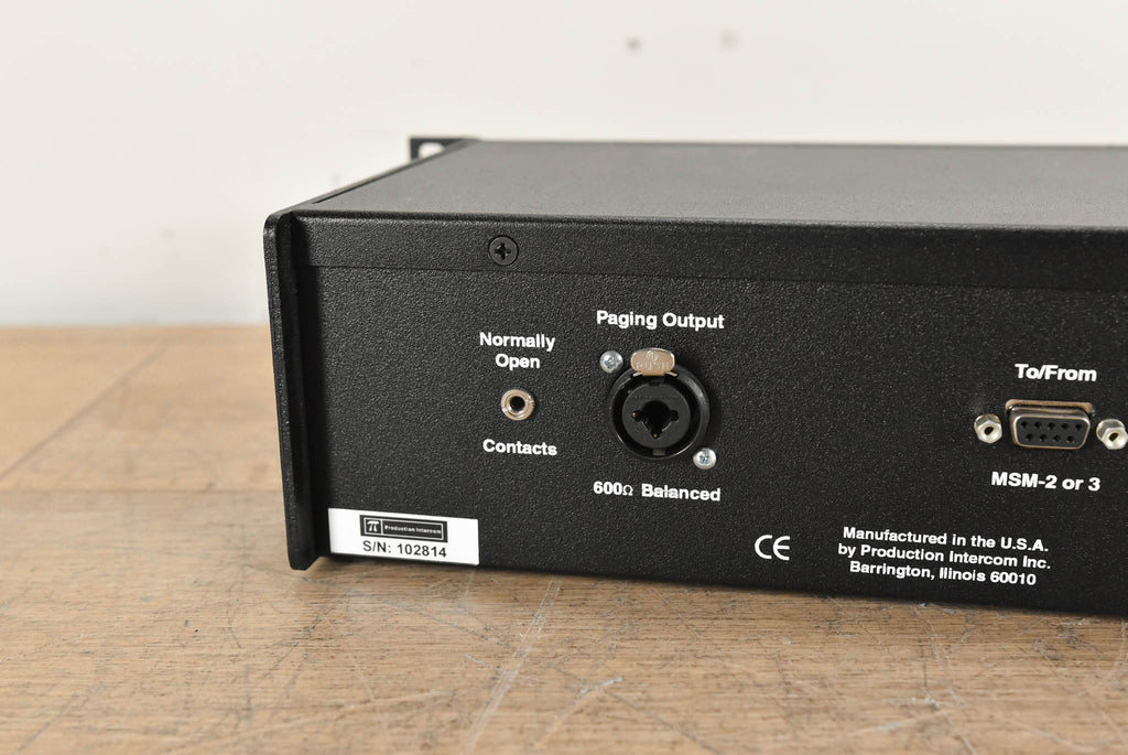 Production Intercom MS-200 2-Channel Master Station (NO POWER SUPPLY ...