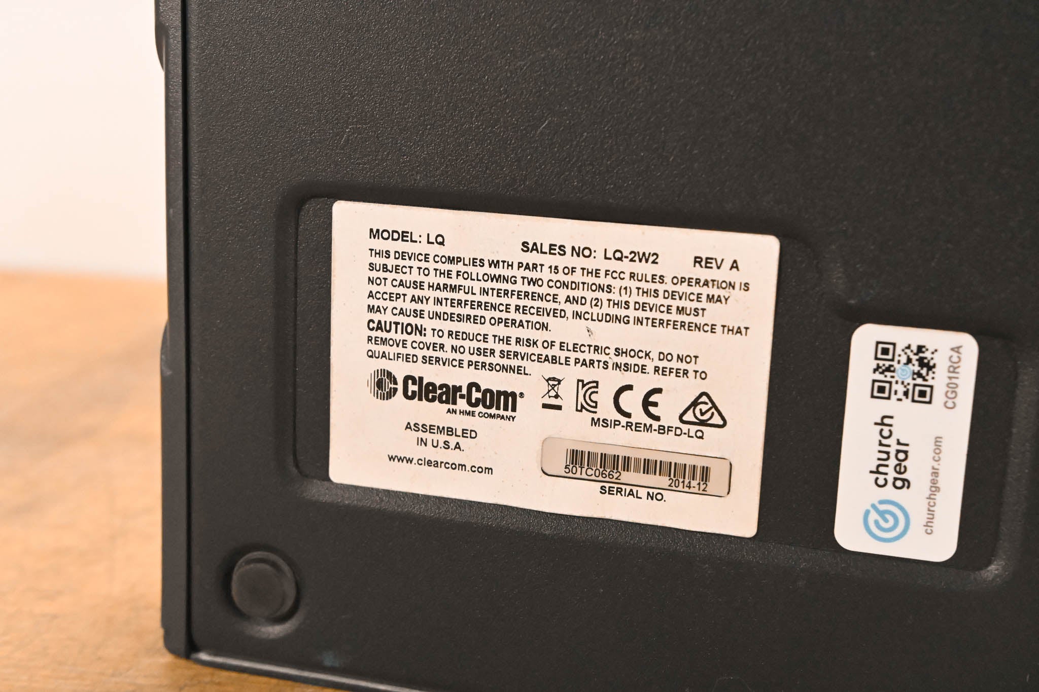 Clear-Com LQ-2W2 Compact 2-Port Partyline IP Interface (NO POWER SUPPLY)