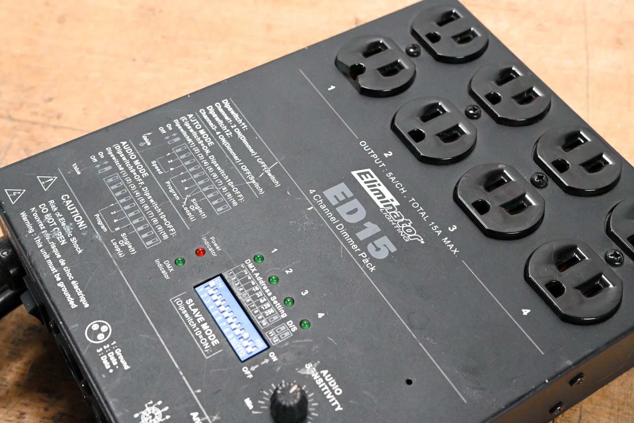 Eliminator Lighting ED15 4-Channel Dimmer Pack