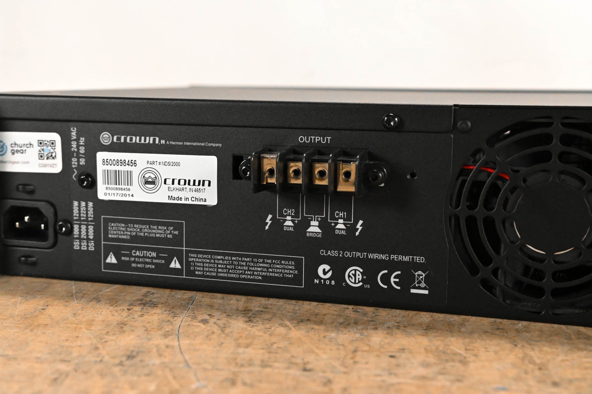 Crown DSi 2000 Two-Channel Power Amplifier