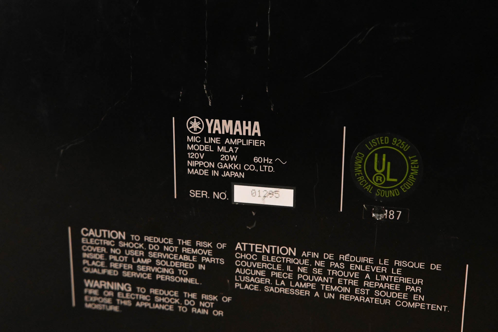 Yamaha MLA7 8-Channel Microphone/Line Amplifier