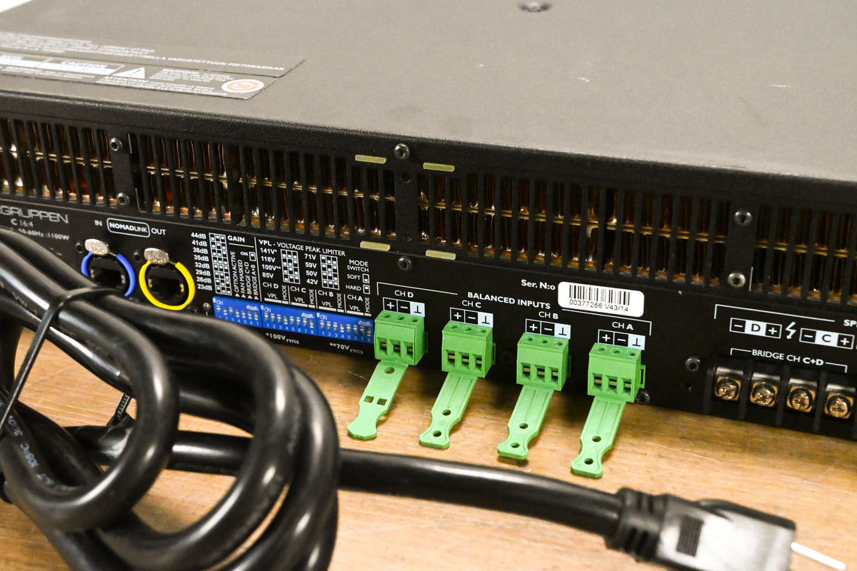 Lab Gruppen C 16:4 1600W Four-Channel Power Amplifier