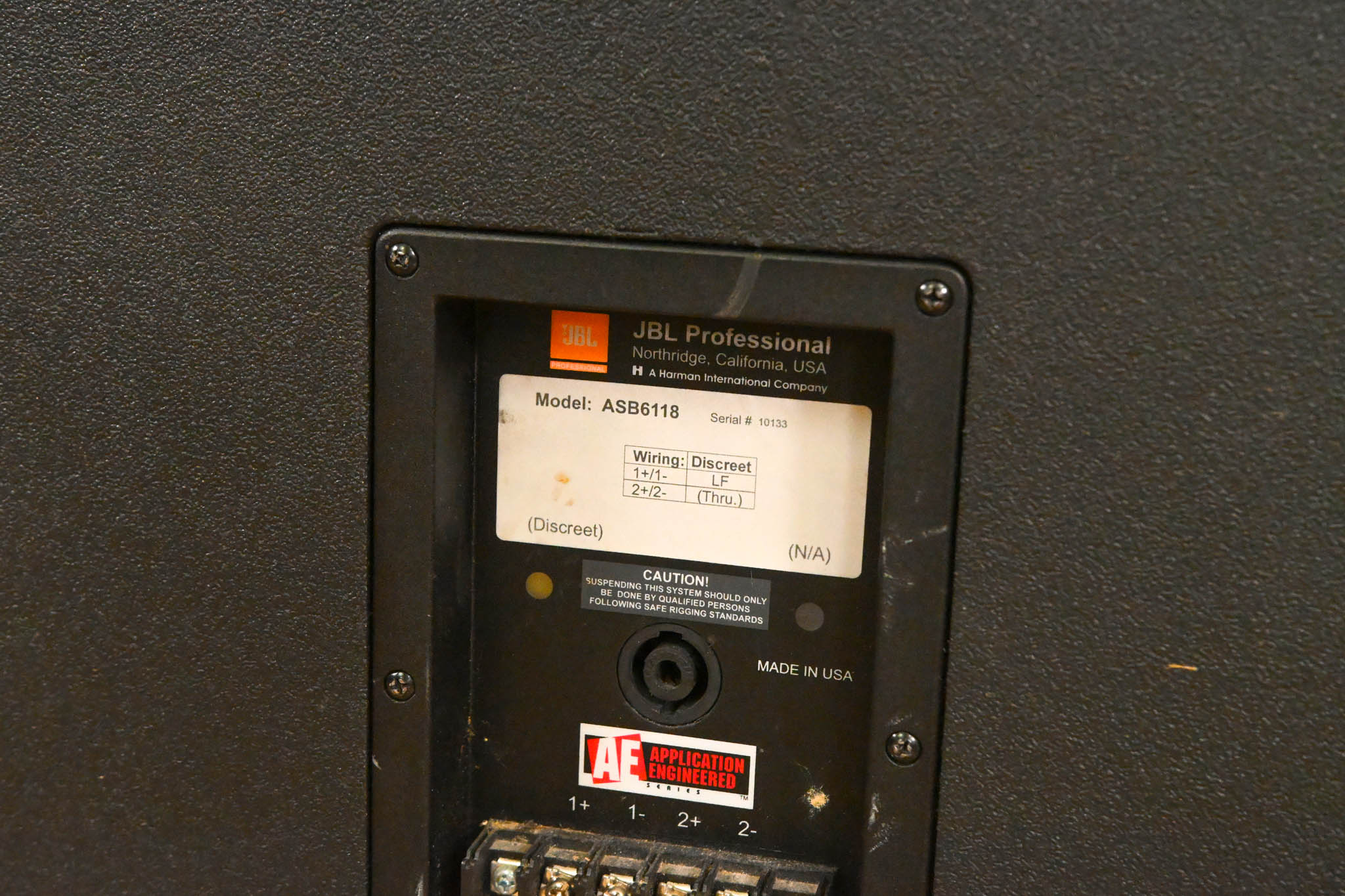 JBL ASB6118 Single 18" High Power Subwoofer