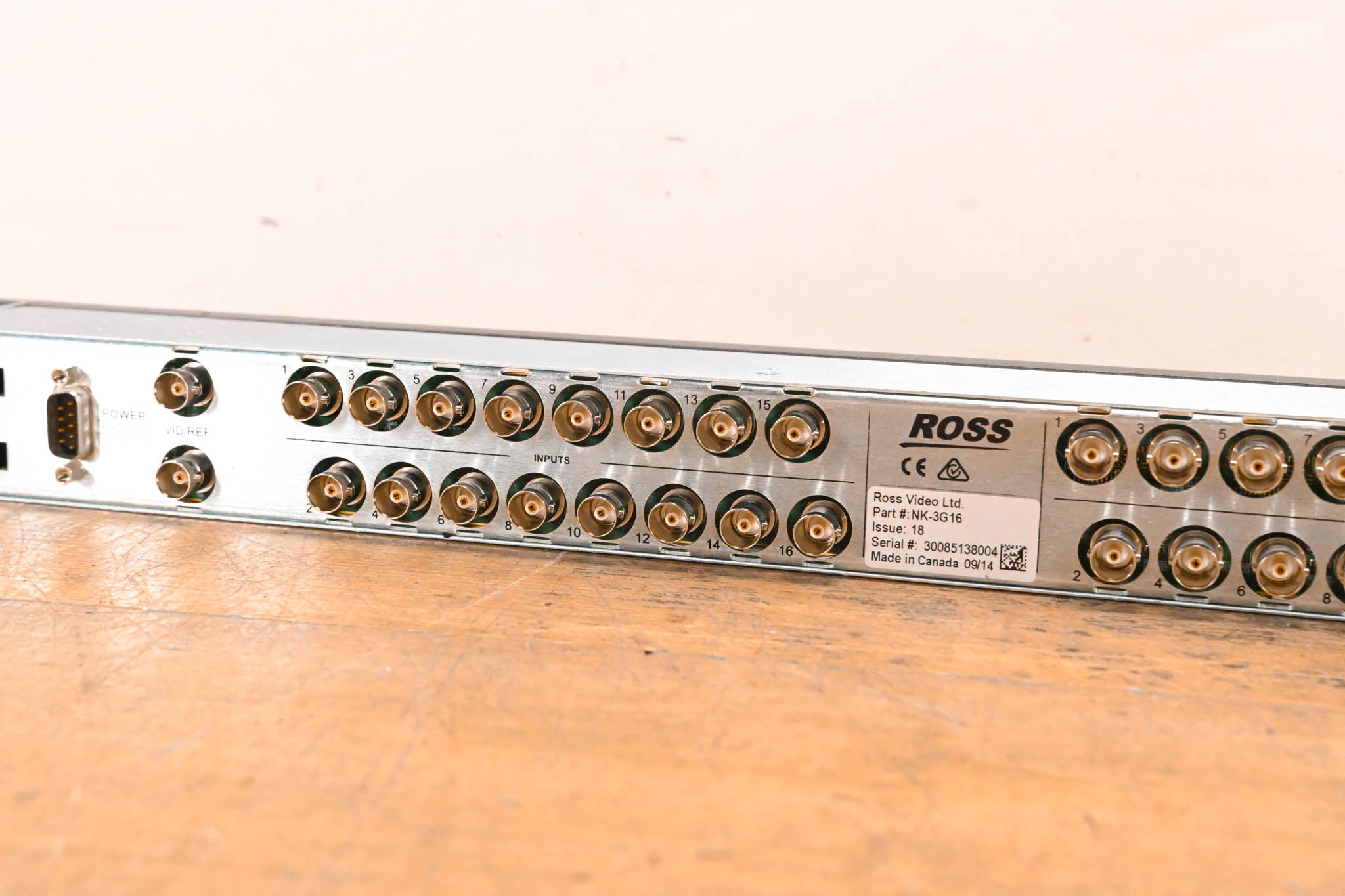 Ross NK-3G16 16 × 16 3G/HD/SD SDI Utility Router (NO POWER SUPPLY)