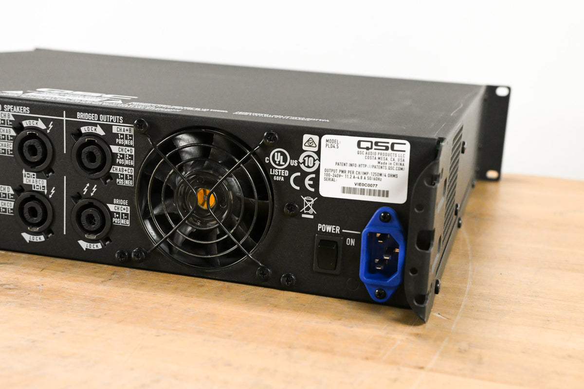QSC PLD4.5 Four-Channel Power Amplifier with DSP