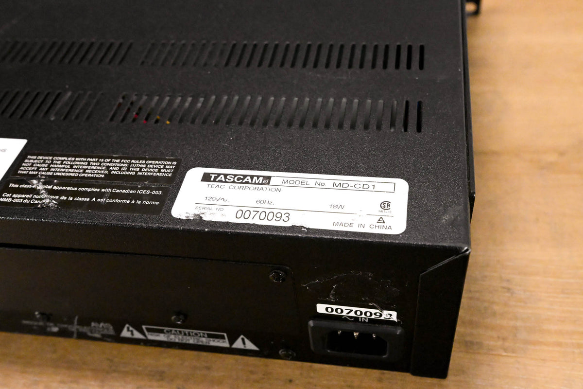 TASCAM MD-CD1 Combination Minidisc Deck/CD Player
