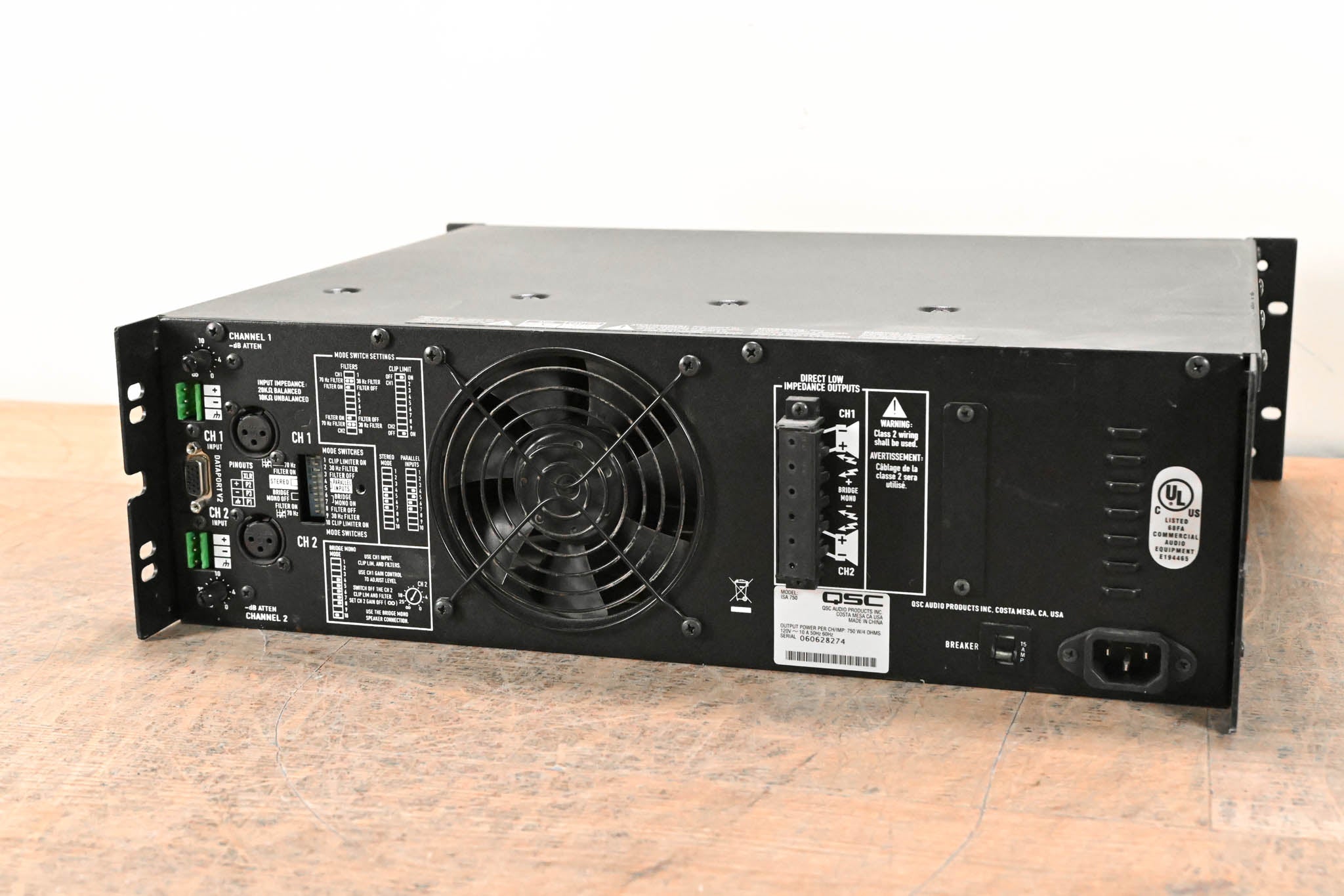 QSC ISA750 2-Channel Power Amplifier