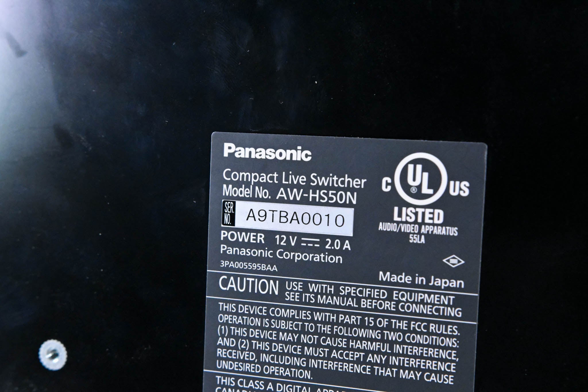 Panasonic AW-HS50 Compact HD/SD Live Video Switcher