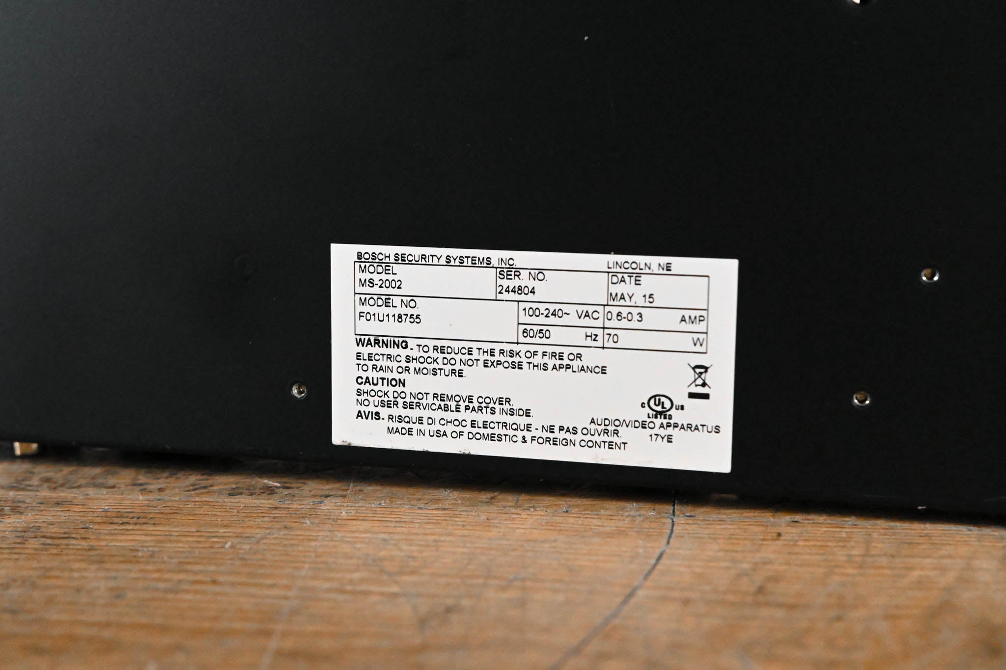 Telex MS-2002 2-Channel Master Station and Power Supply