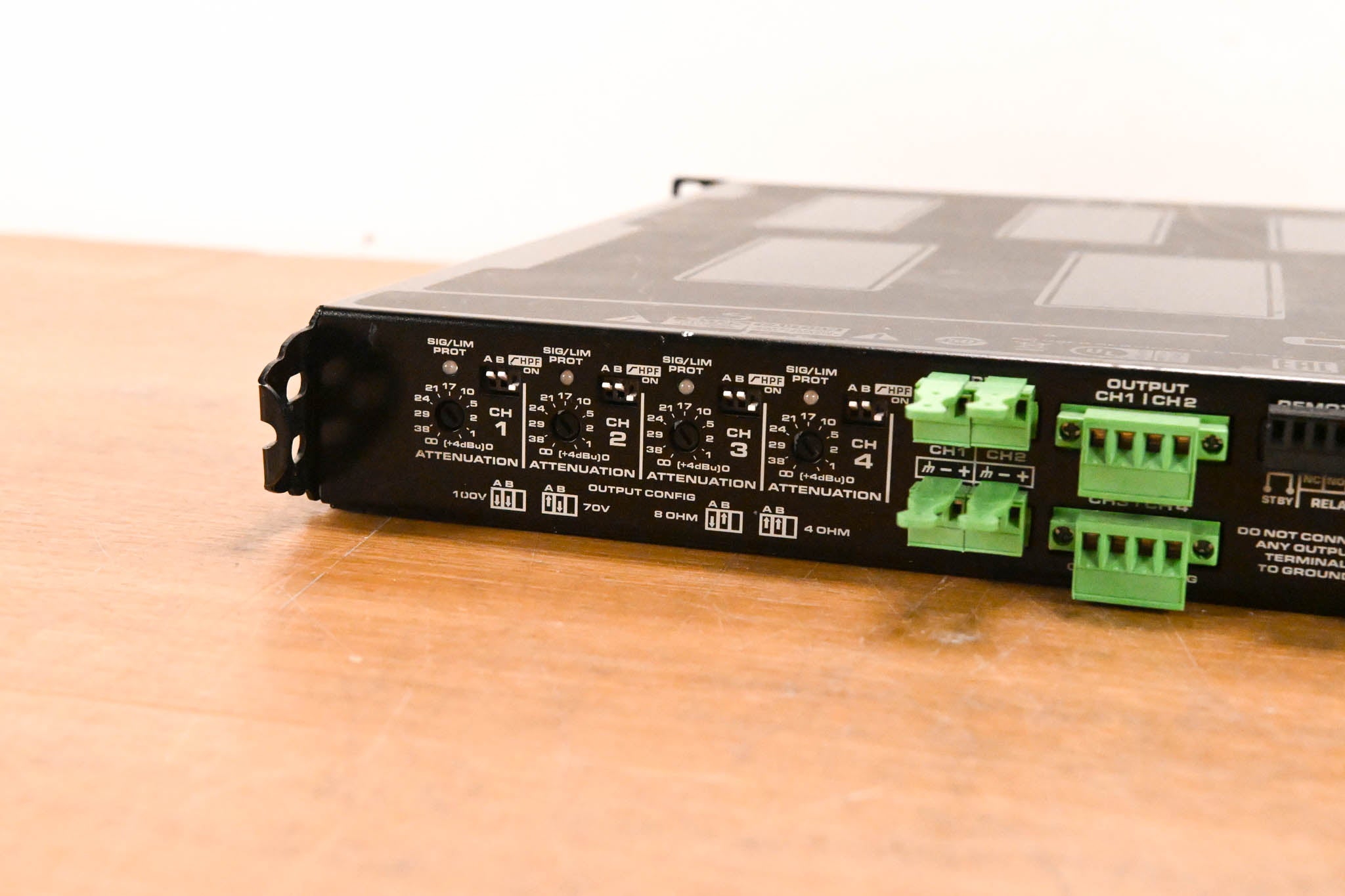 QSC MP-A80V 1600W 8-Channel 70V Power Amplifier