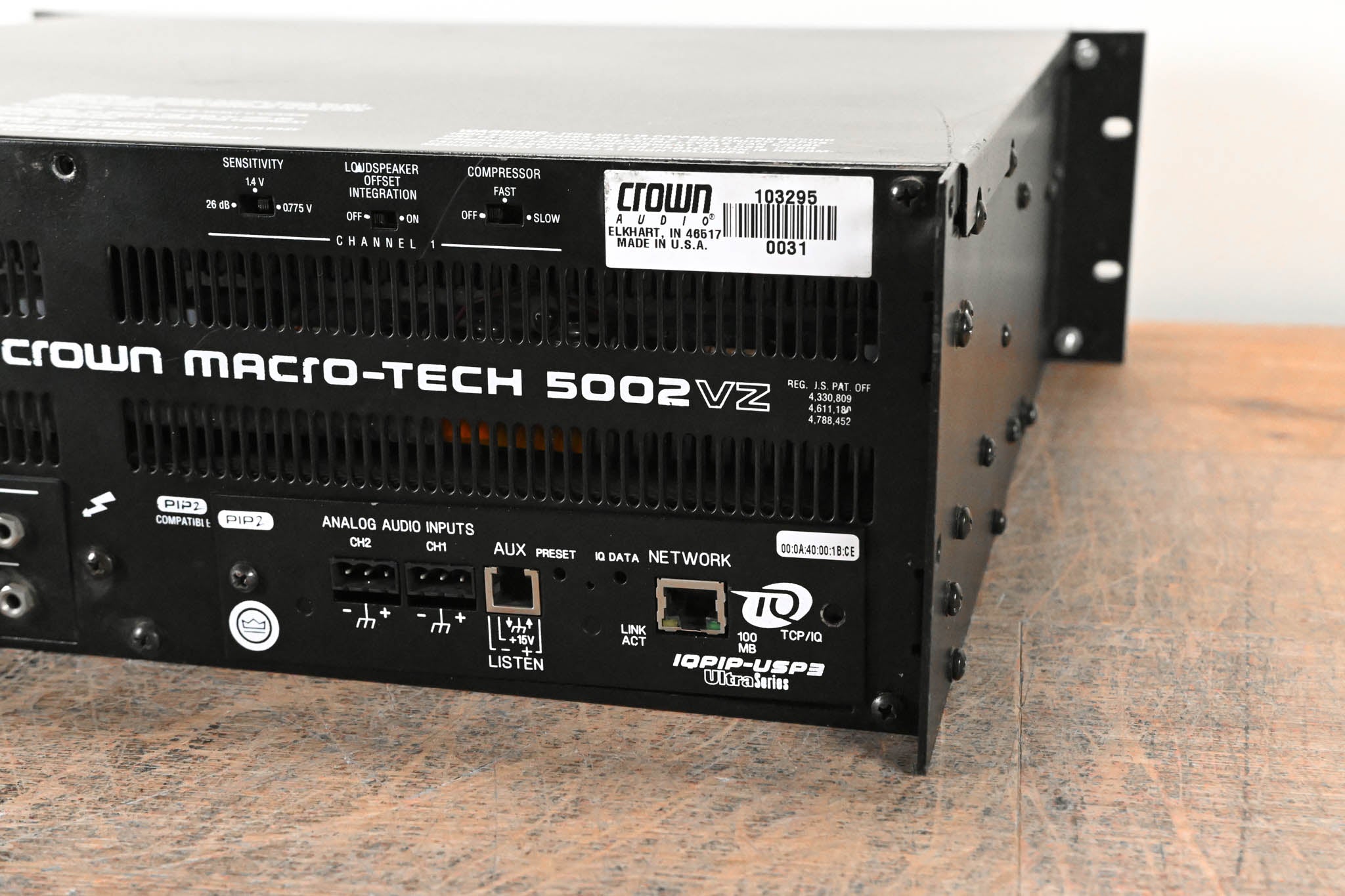 Crown Macro-Tech 5002VZ 2-Channel Power Amplifier