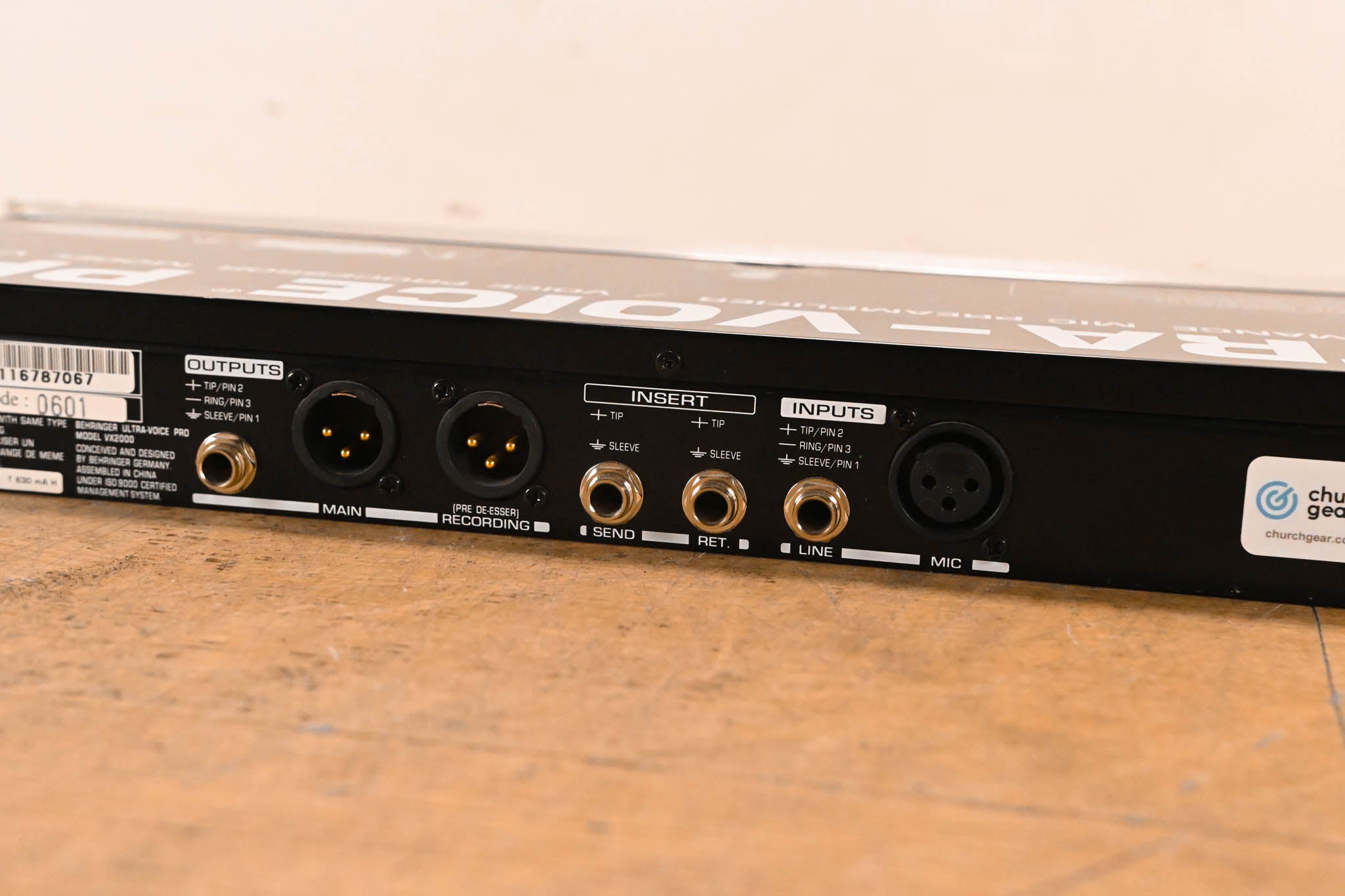 Behringer ULTRA-VOICE PRO VX2000 High-Performance Voice Processor