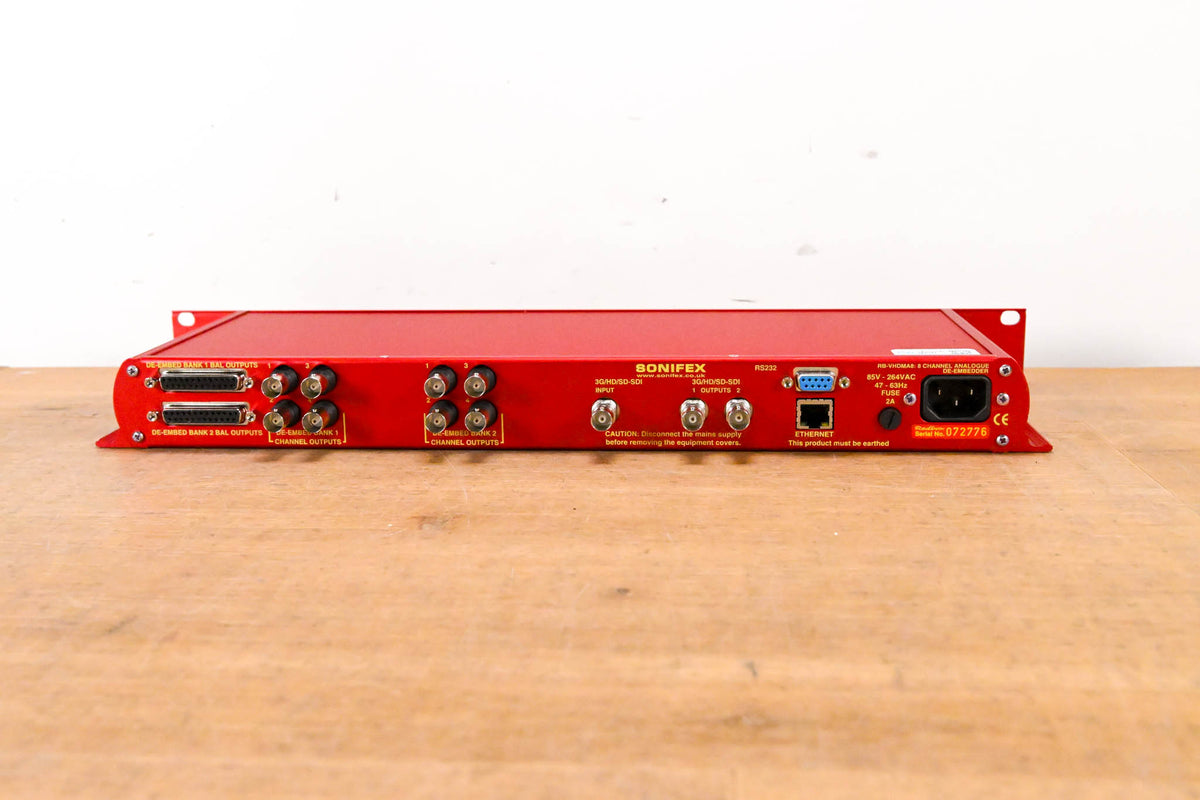Sonifex RB-VHDMA8 3G/HD/SD-SDI De-Embedder w/ 8-Channel Analog Outputs