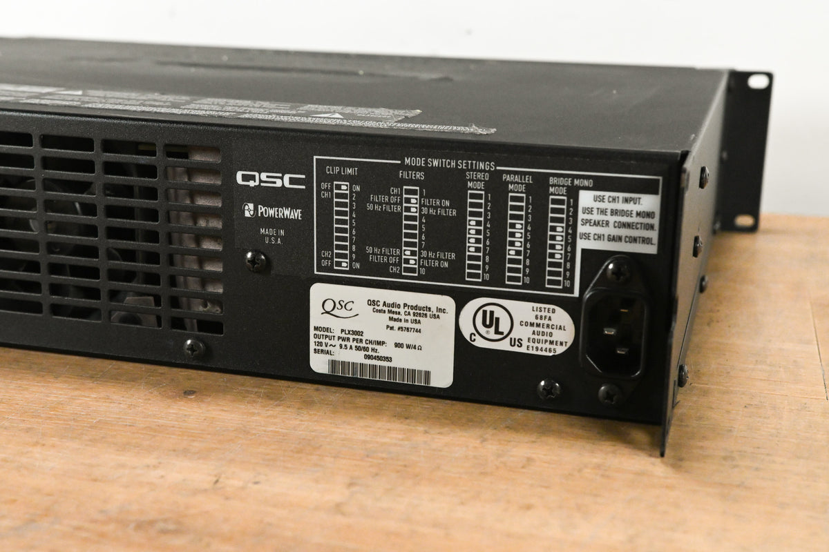 QSC PLX3002 2-Channel Power Amplifier