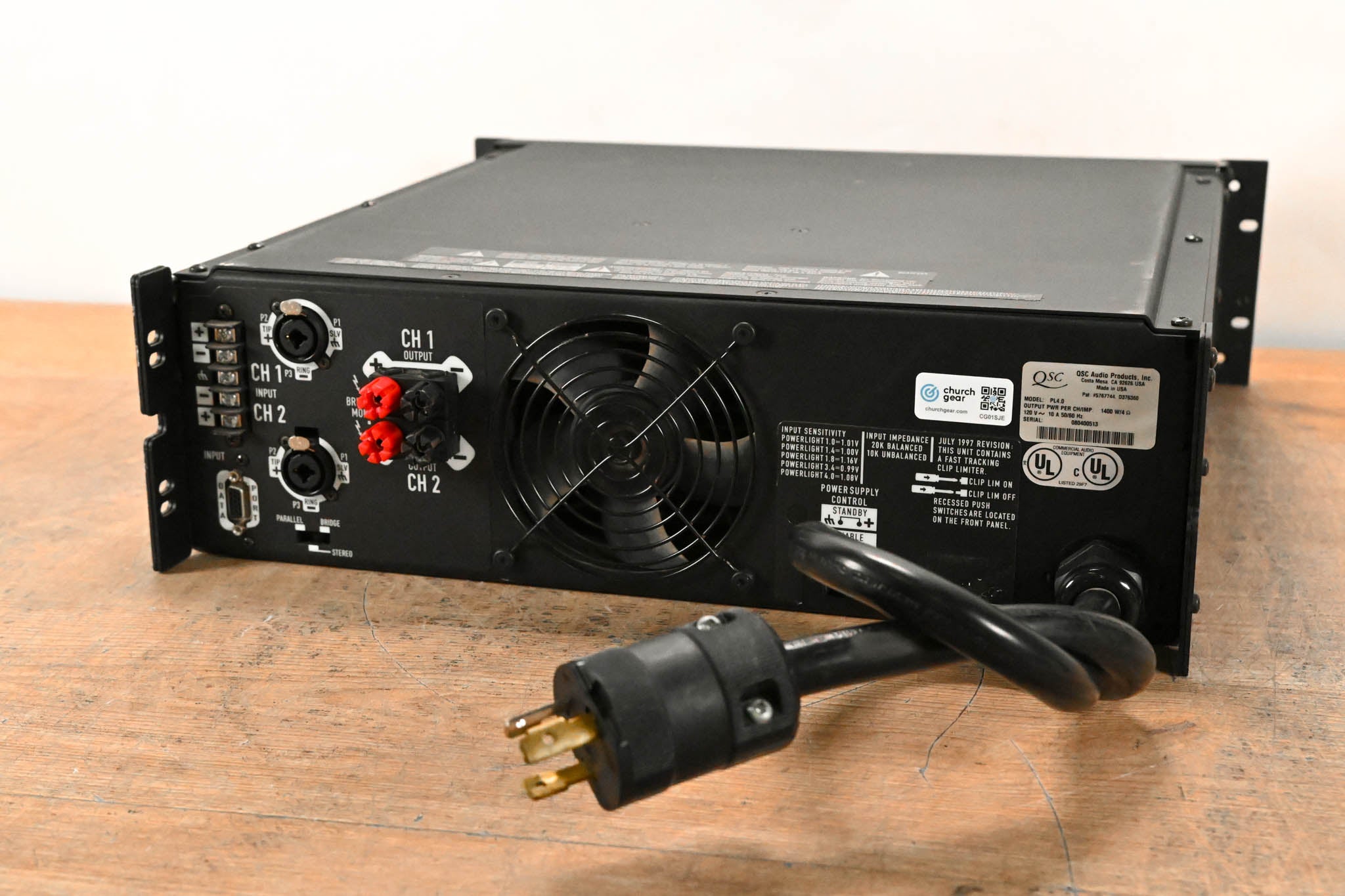QSC PowerLight 4.0 2-Channel Power Amplifier