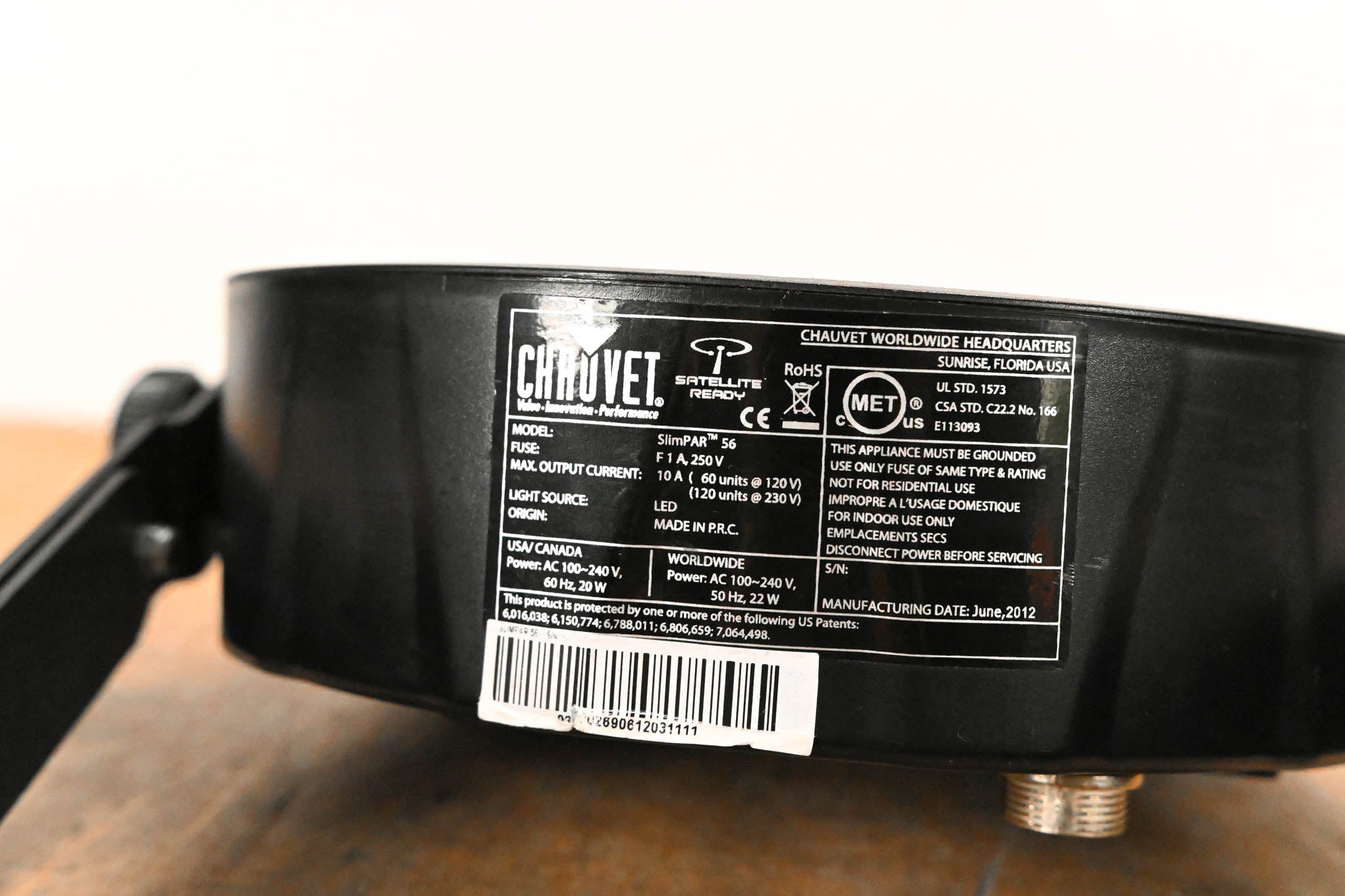 Chauvet SlimPAR 56 RGB LED Par Wash Light