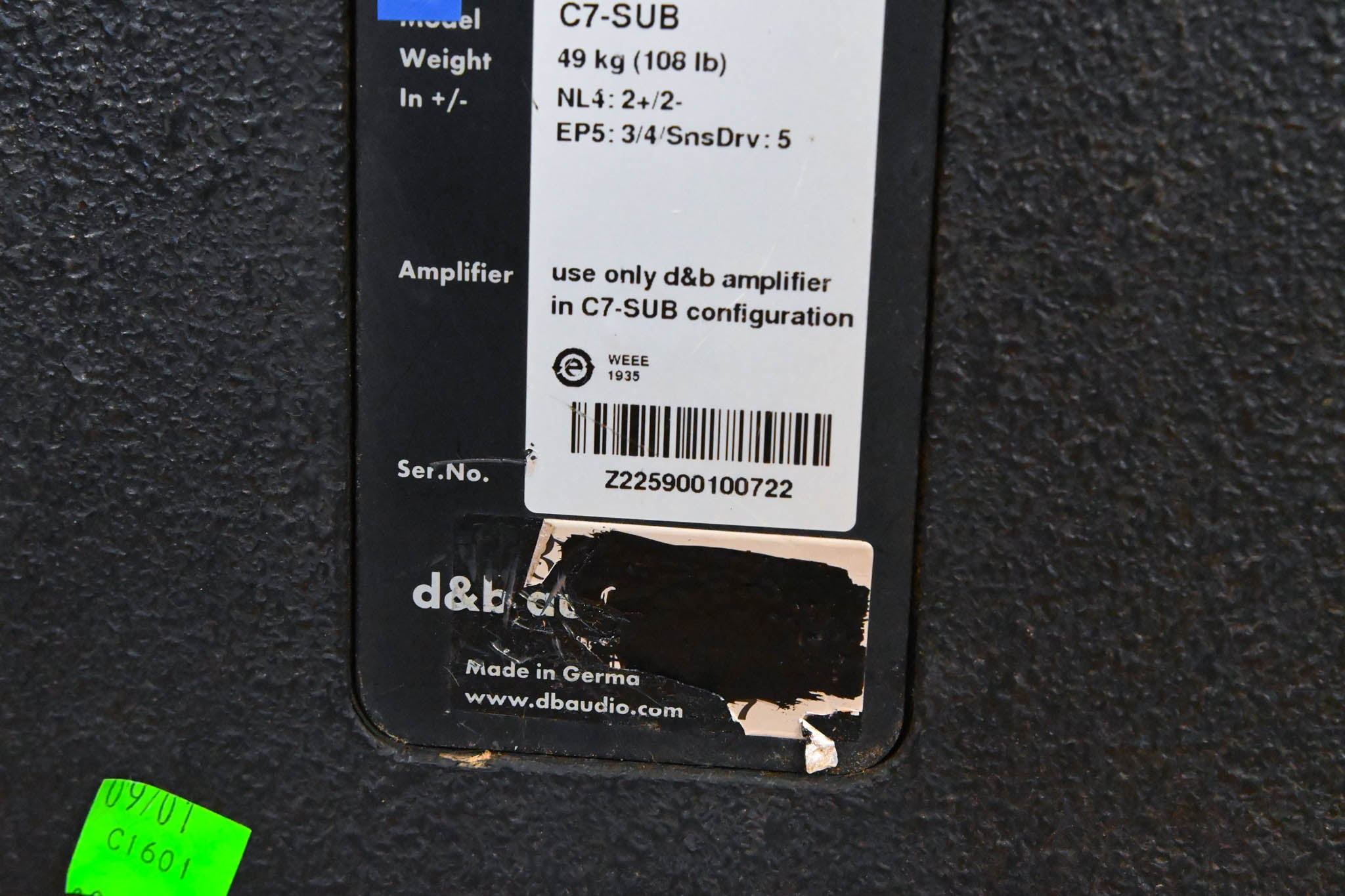 d&b audiotechnik C7-SUB Passive Subwoofer