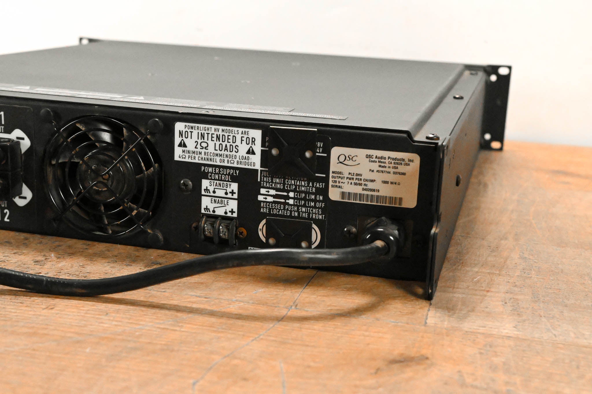 QSC Powerlight 2.0HV High-Voltage Power Amplifier