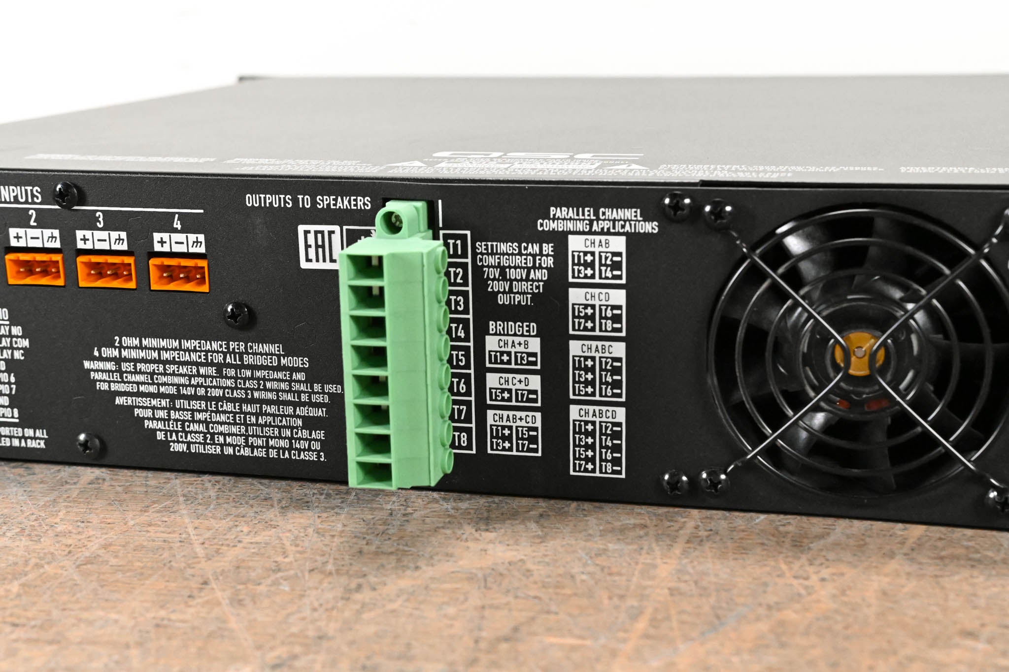 QSC CXD4.5 4-Channel Installation Power Amplifier with DSP