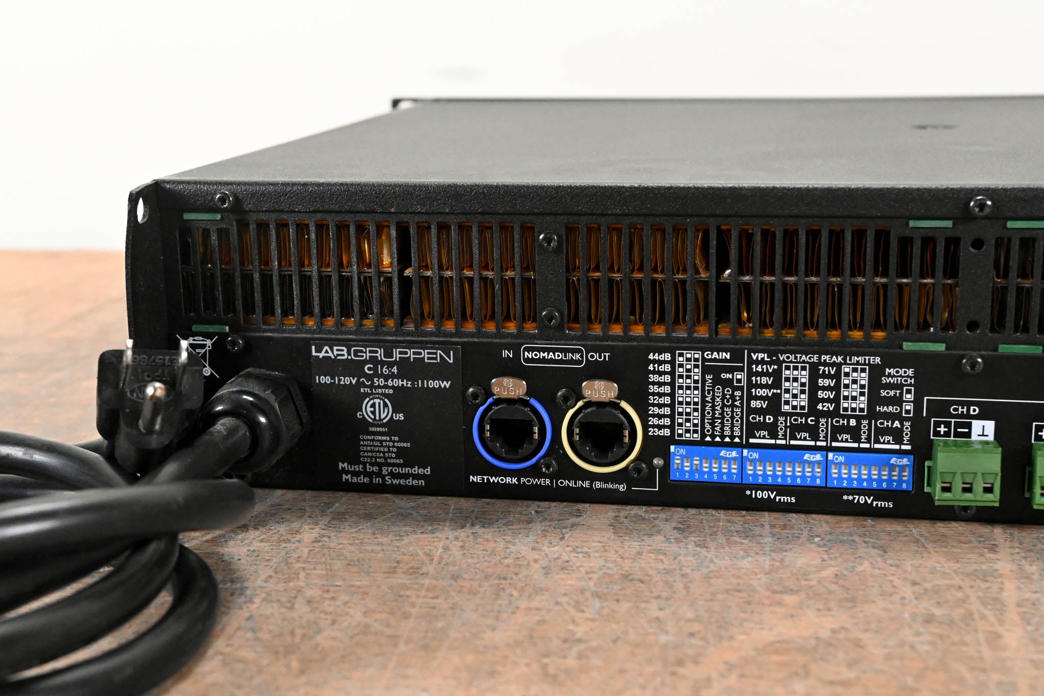 Lab Gruppen C 16:4 1600W Four-Channel Power Amplifier