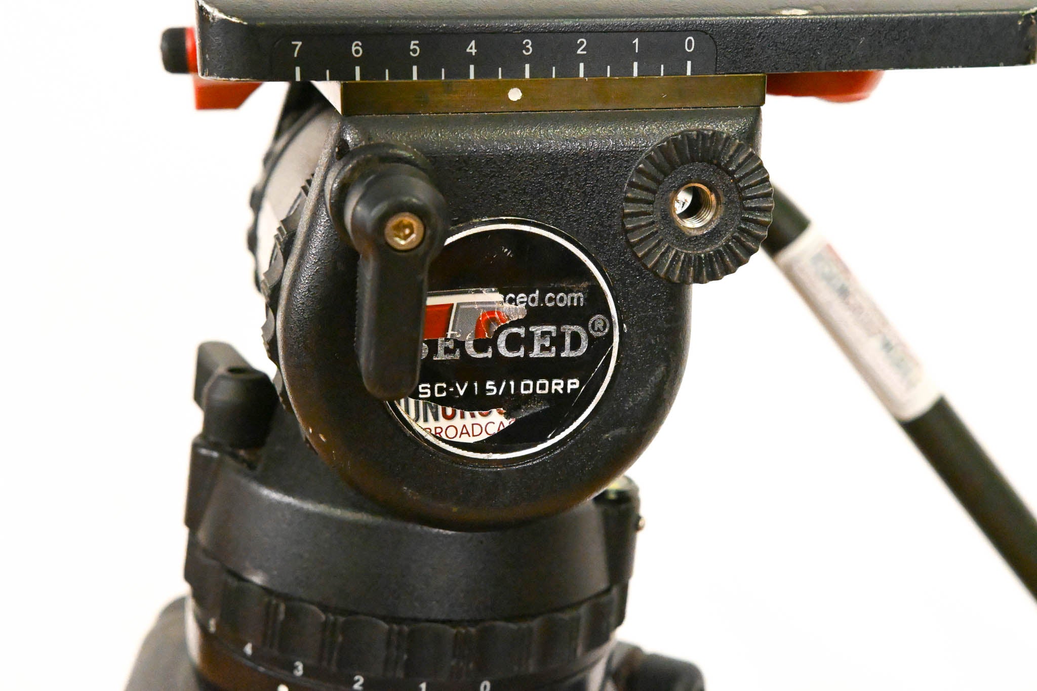 Secced SC-V15/100RP 100mm Fluid Head w/ Tripod Legs, Spreader & Case