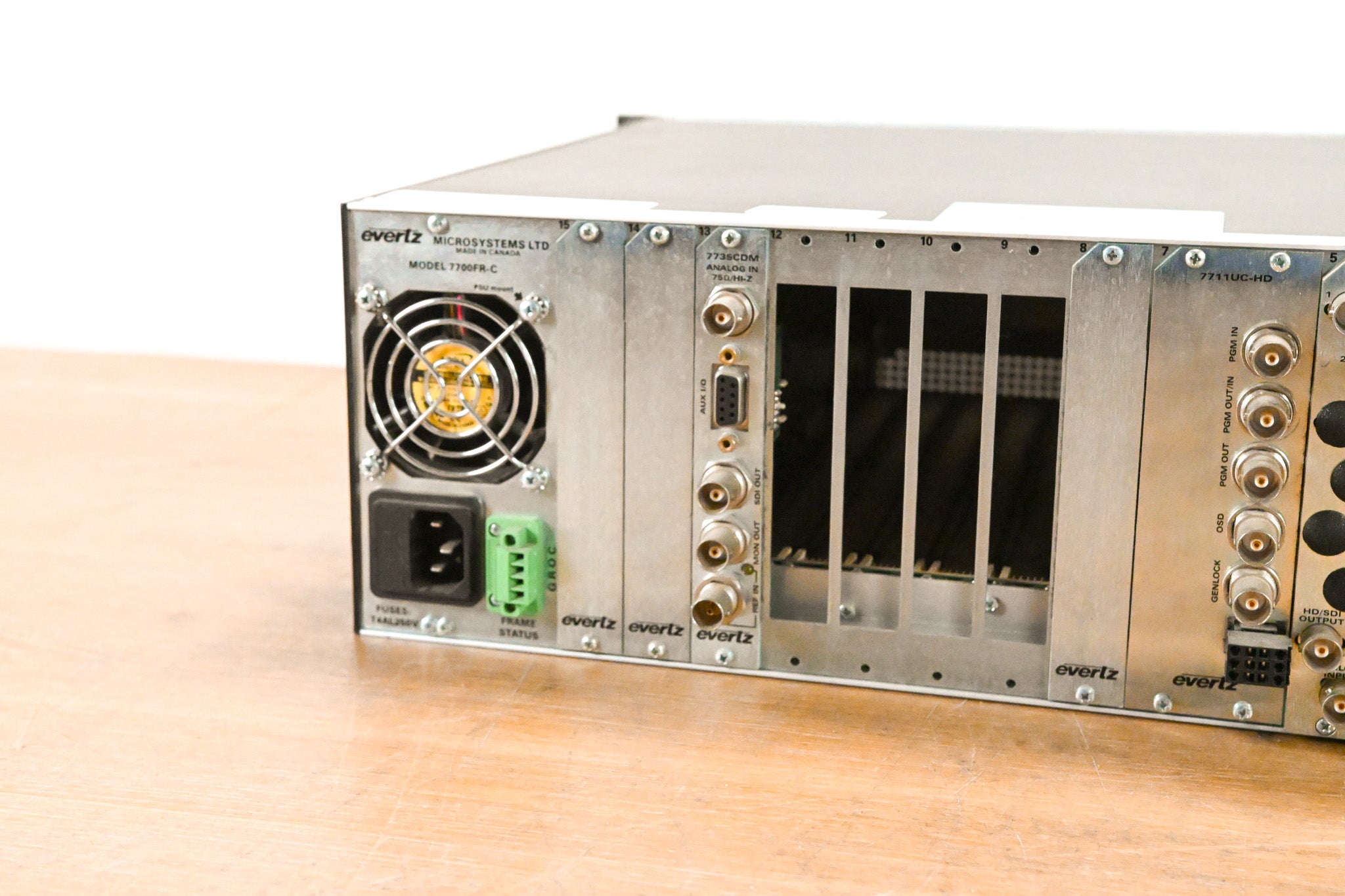 Evertz 7700FR-C MultiFrame Chassis with Cards