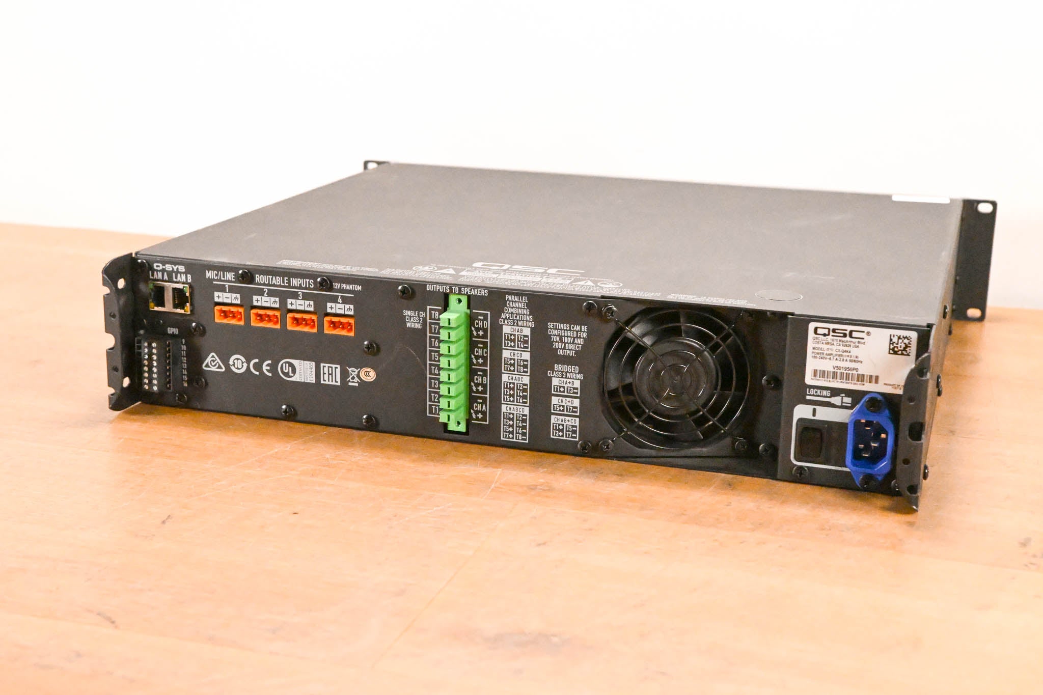 QSC CX-Q 4K4 4-Channel Network Power Amplifier for the Q-SYS Platform