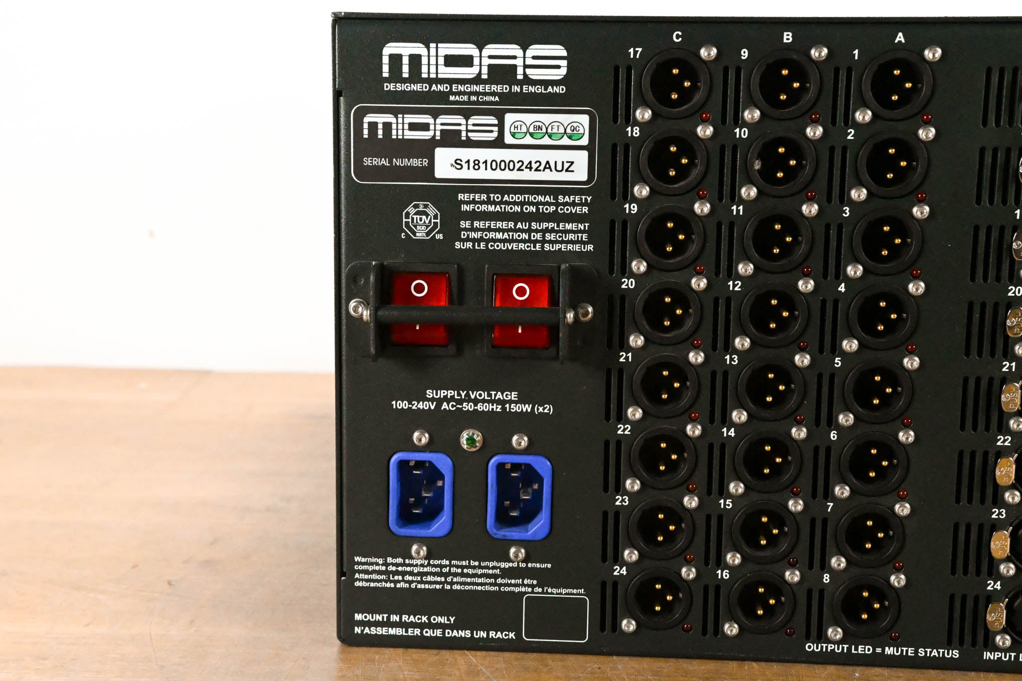 Midas DL231 24x24 Active Microphone Splitter