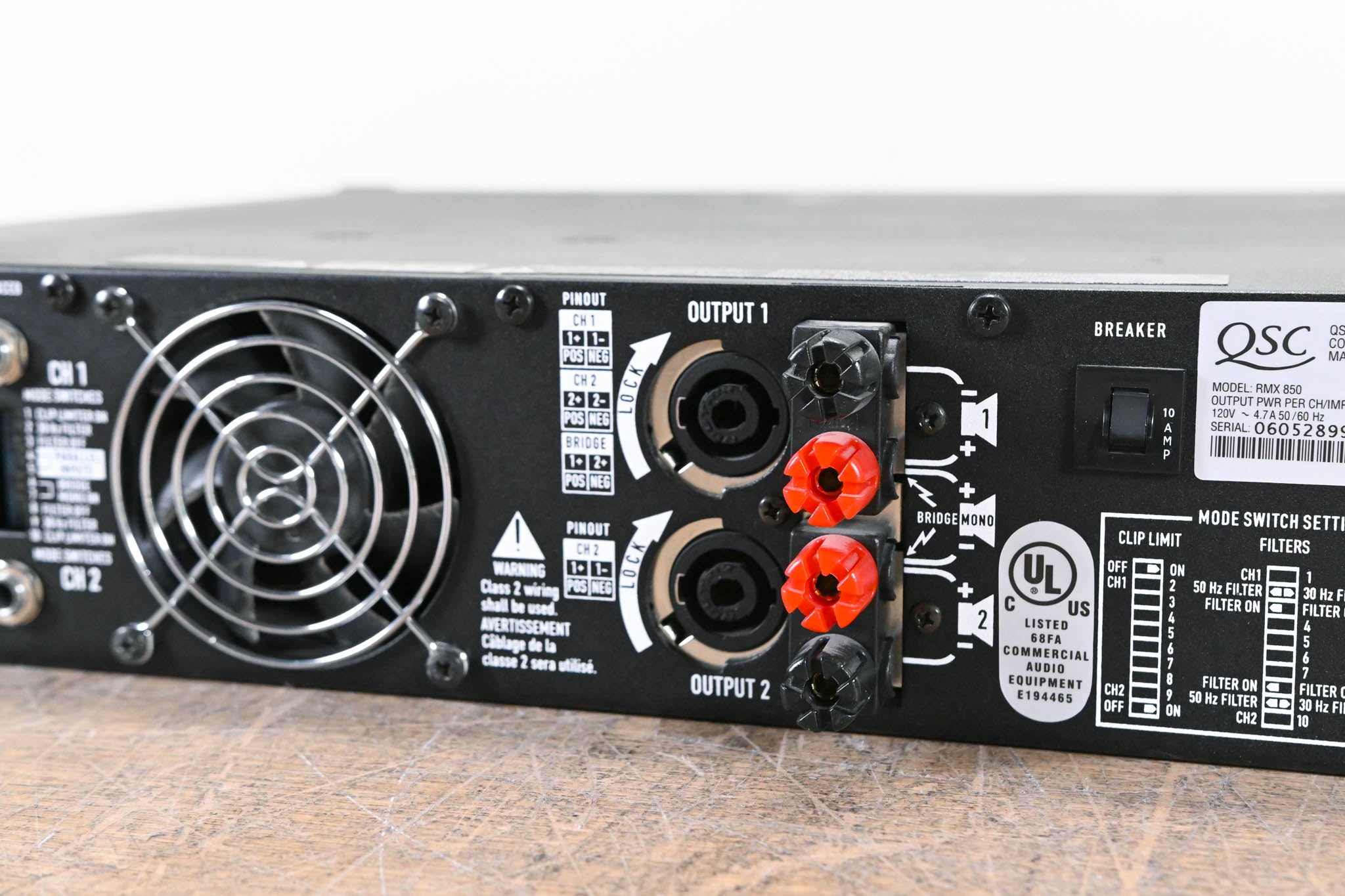 QSC RMX850 2-Channel Power Amplifier