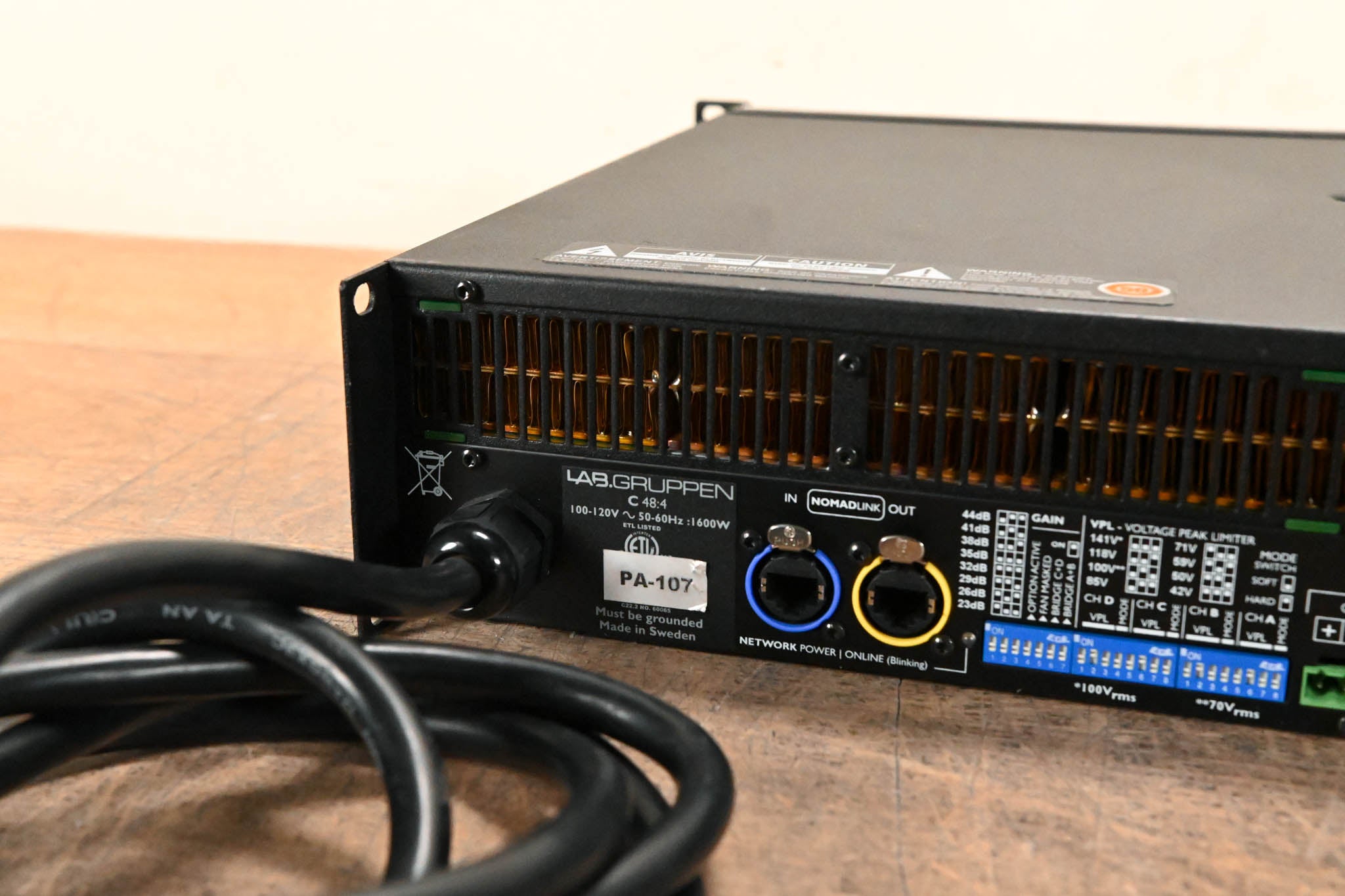 Lab Gruppen C 48:4 4800W 4-Channel Power Amplifier
