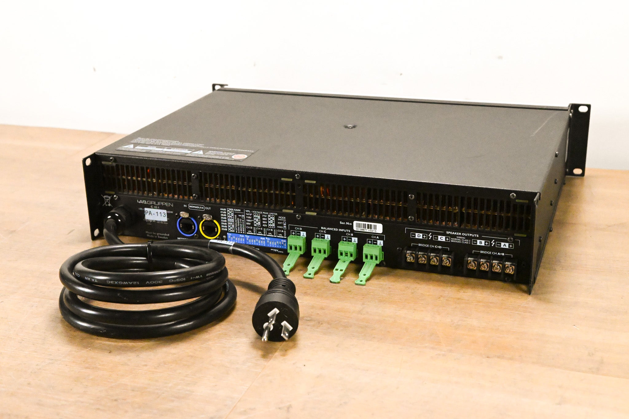 Lab Gruppen C 48:4 4800W 4-Channel Power Amplifier