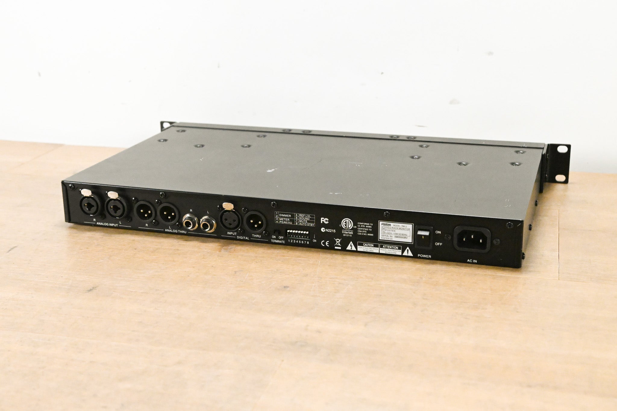Fostex RM-3 1RU Rack-Mount 20W Stereo Monitor System