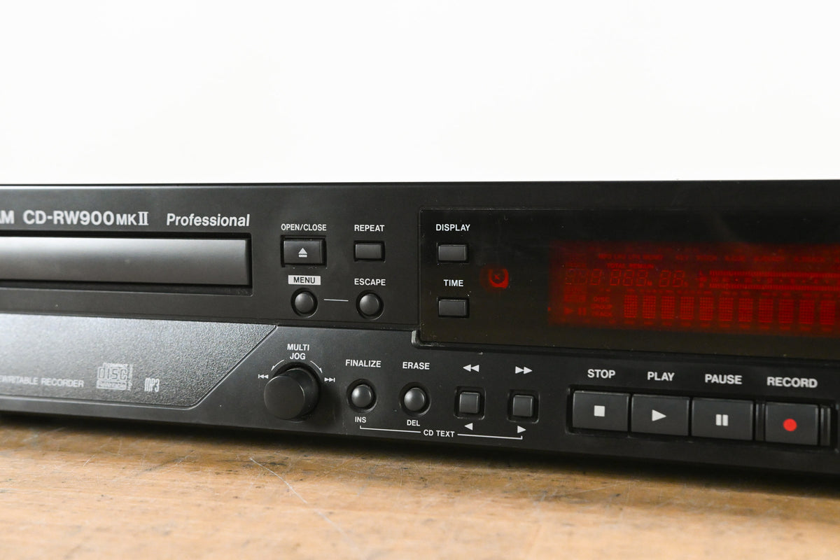 TASCAM CD-RW900 MKII Professional Rack-Mountable CD Recorder/Player