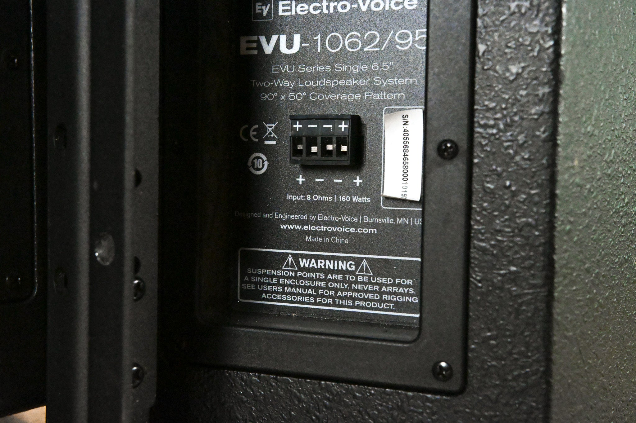 Electro-Voice (EV) EVU-1062/95 6.5" 2-Way Passive Loudspeaker (PAIR)