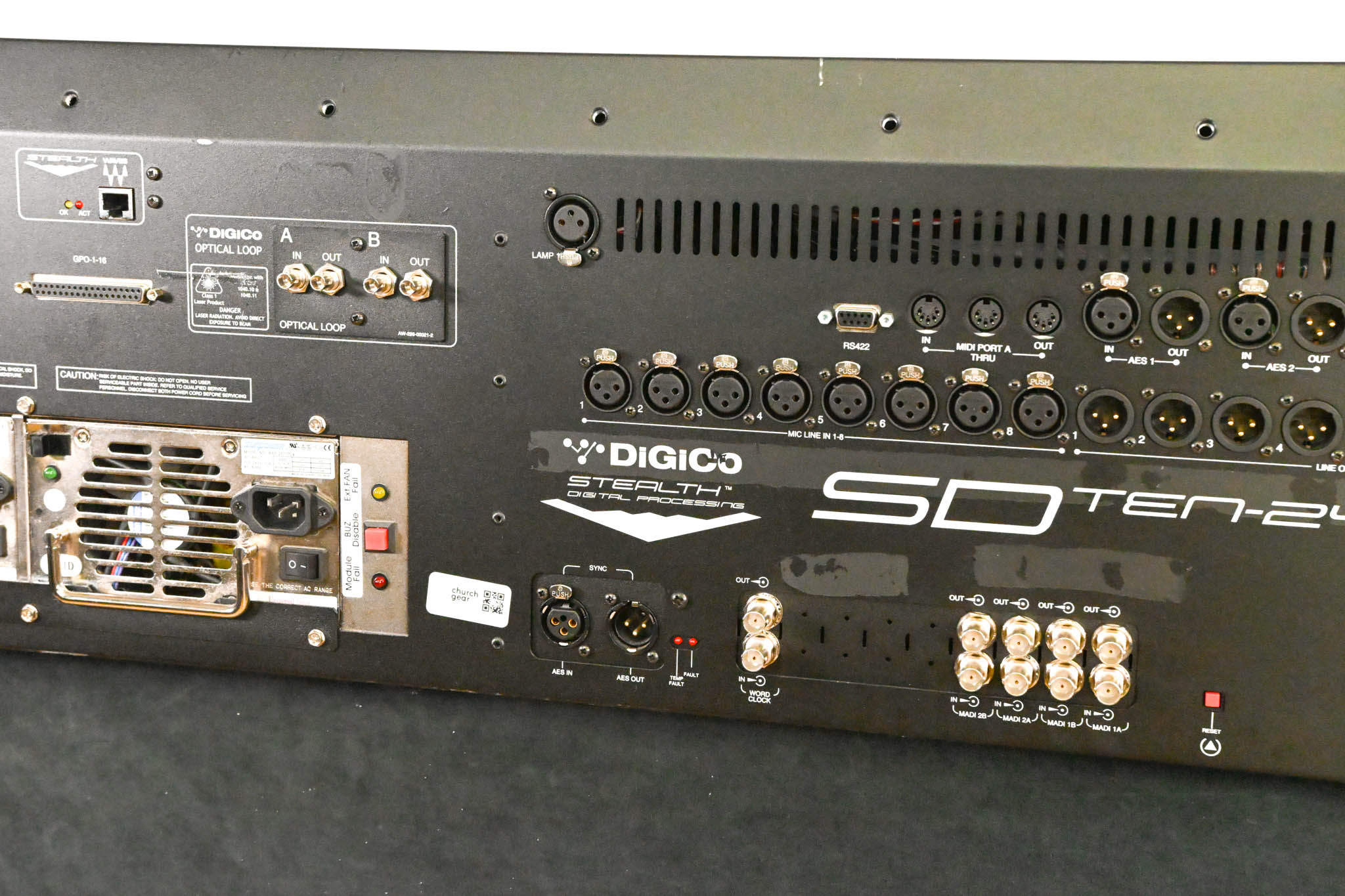 DiGiCo SD10-24 Digital Mixing Console w/ Waves Card + ST Optical