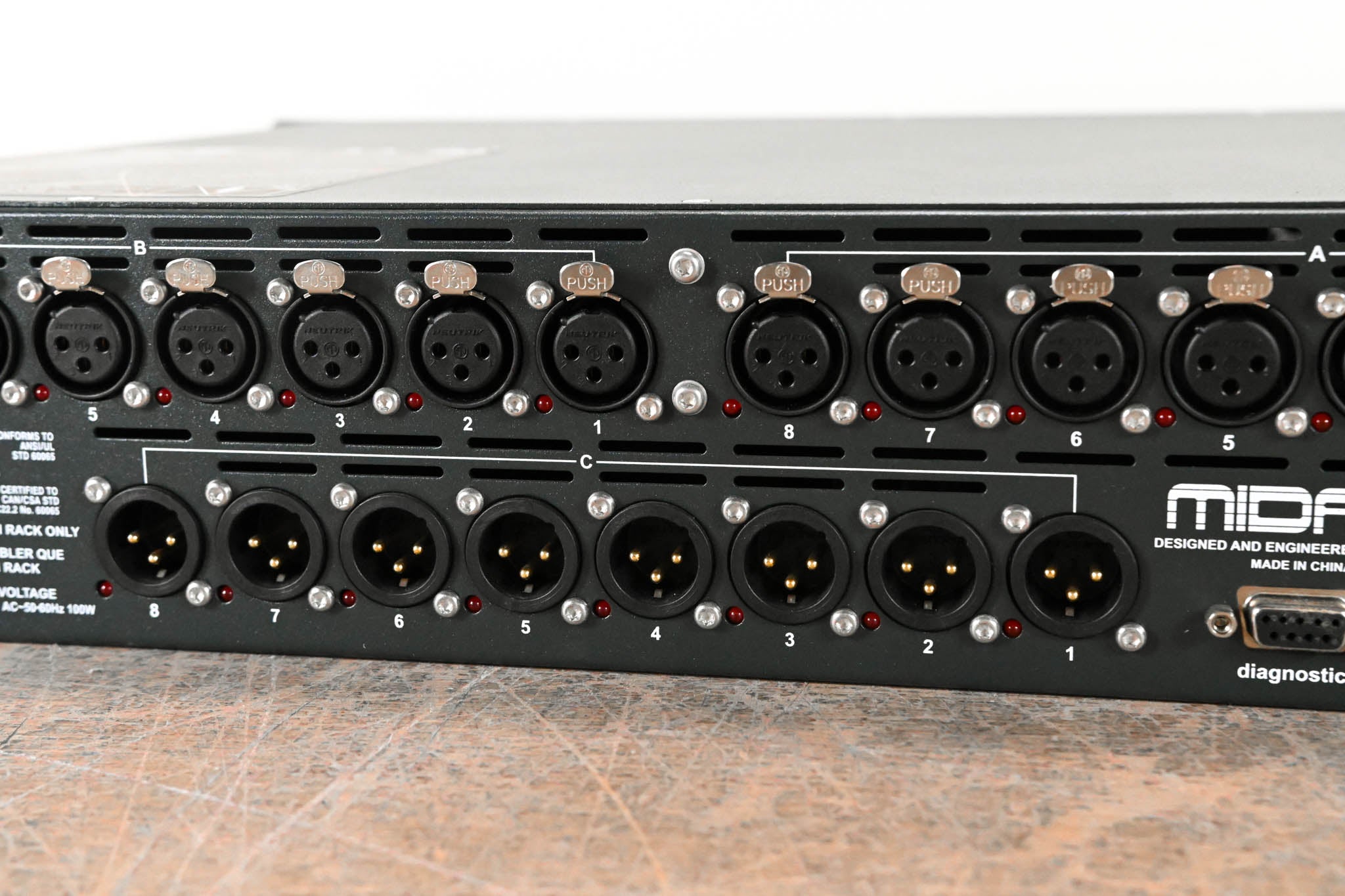 Midas DL153 16-input / 8-output Stage Box