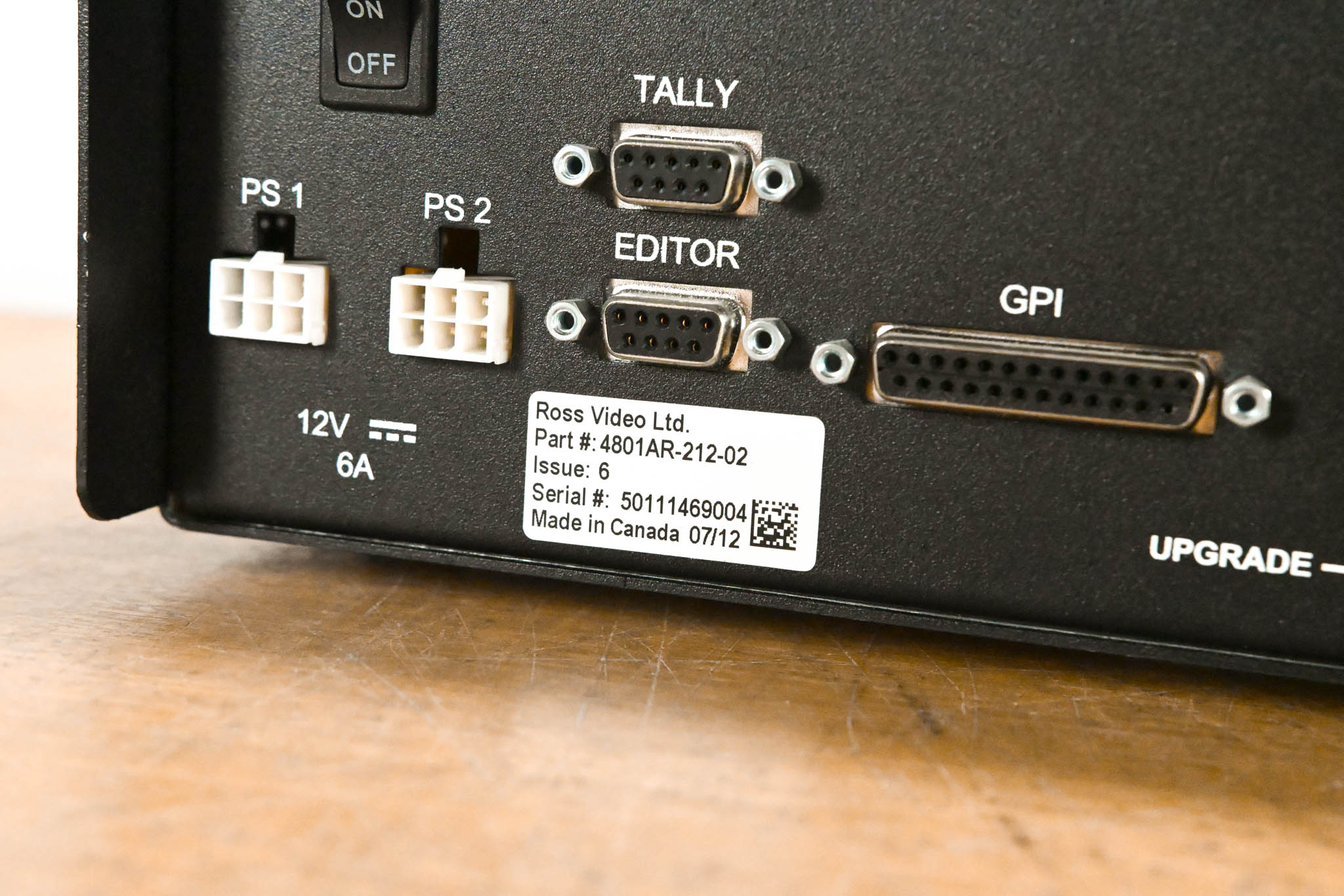 Ross Crossover 12 Solo Video Switcher and Controller (NO POWER SUPPLY)