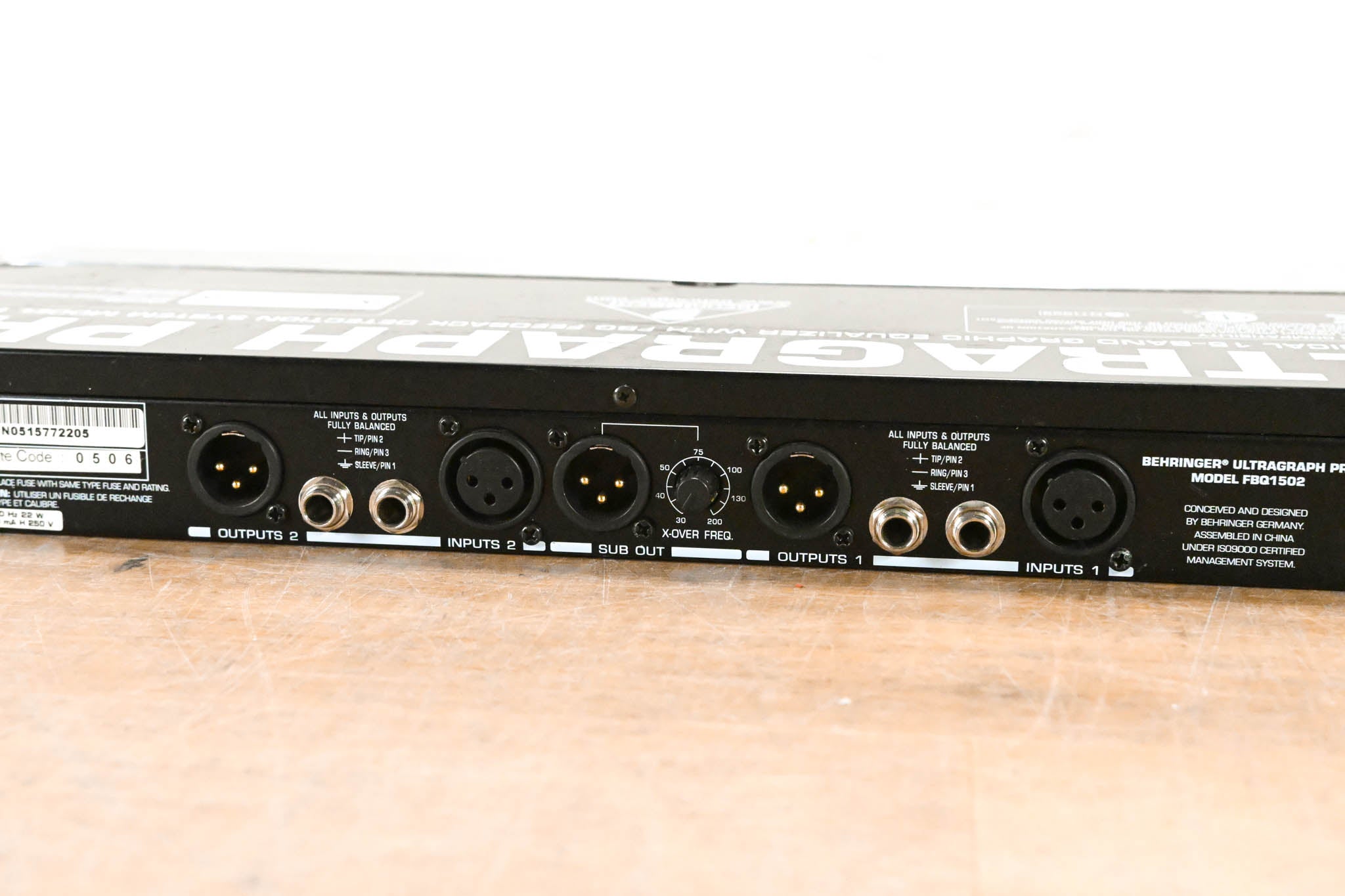 Behringer ULTRAGRAPH PRO FBQ1502 15-Band Stereo Graphic Equalizer