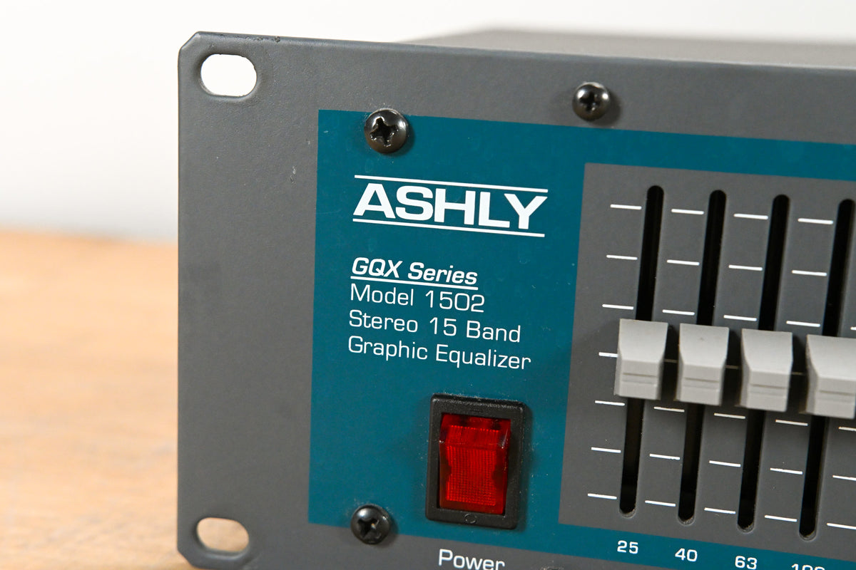 Ashly GQX-1502 Dual-Channel 15-Band Graphic Equalizer